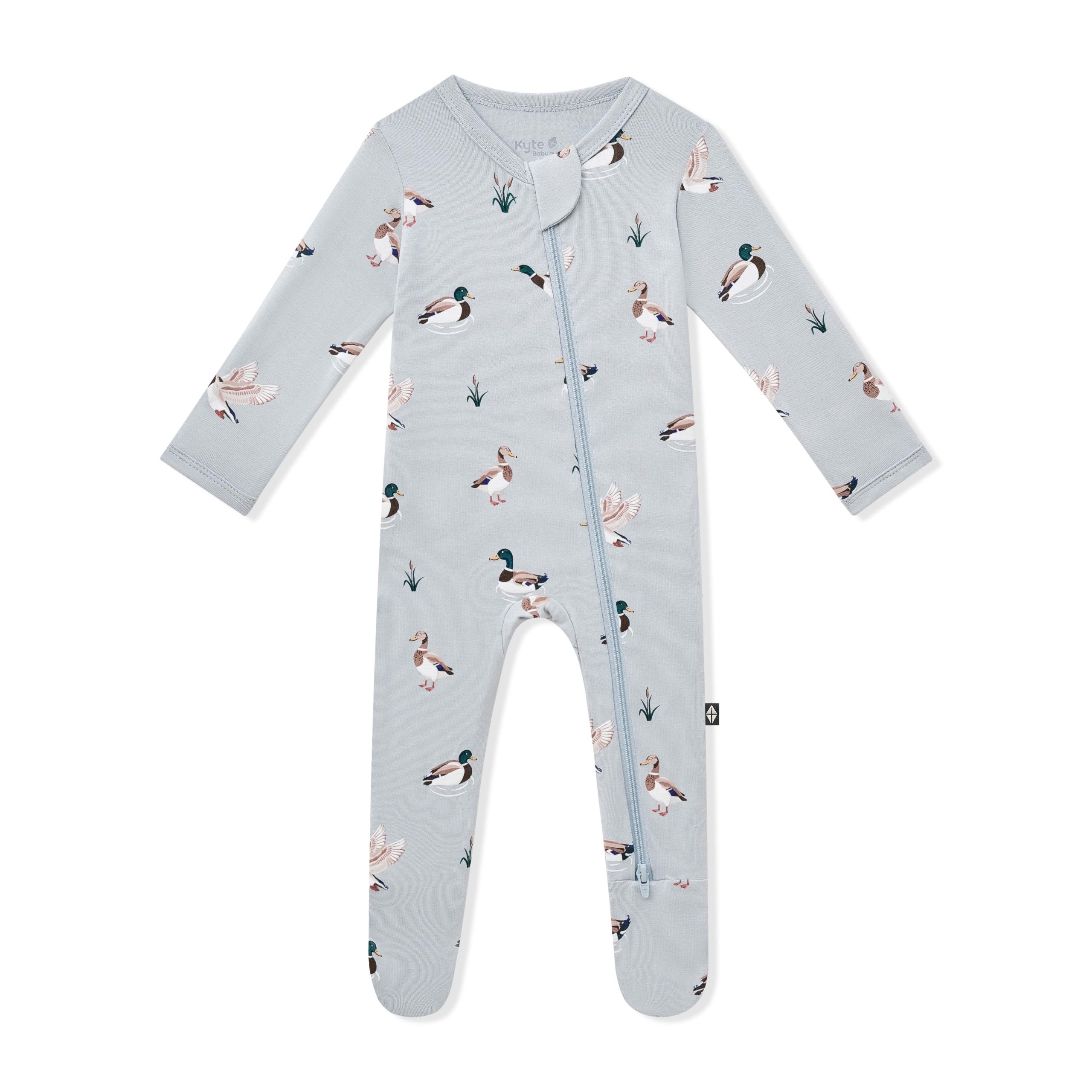 Zippered Footie in Mallard Duck - Image 2