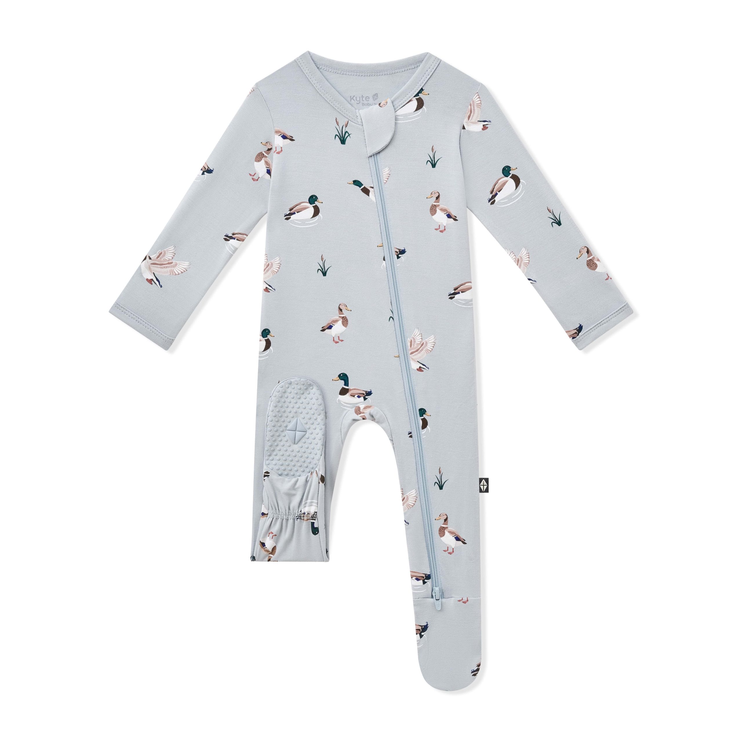Zippered Footie in Mallard Duck - Image 7