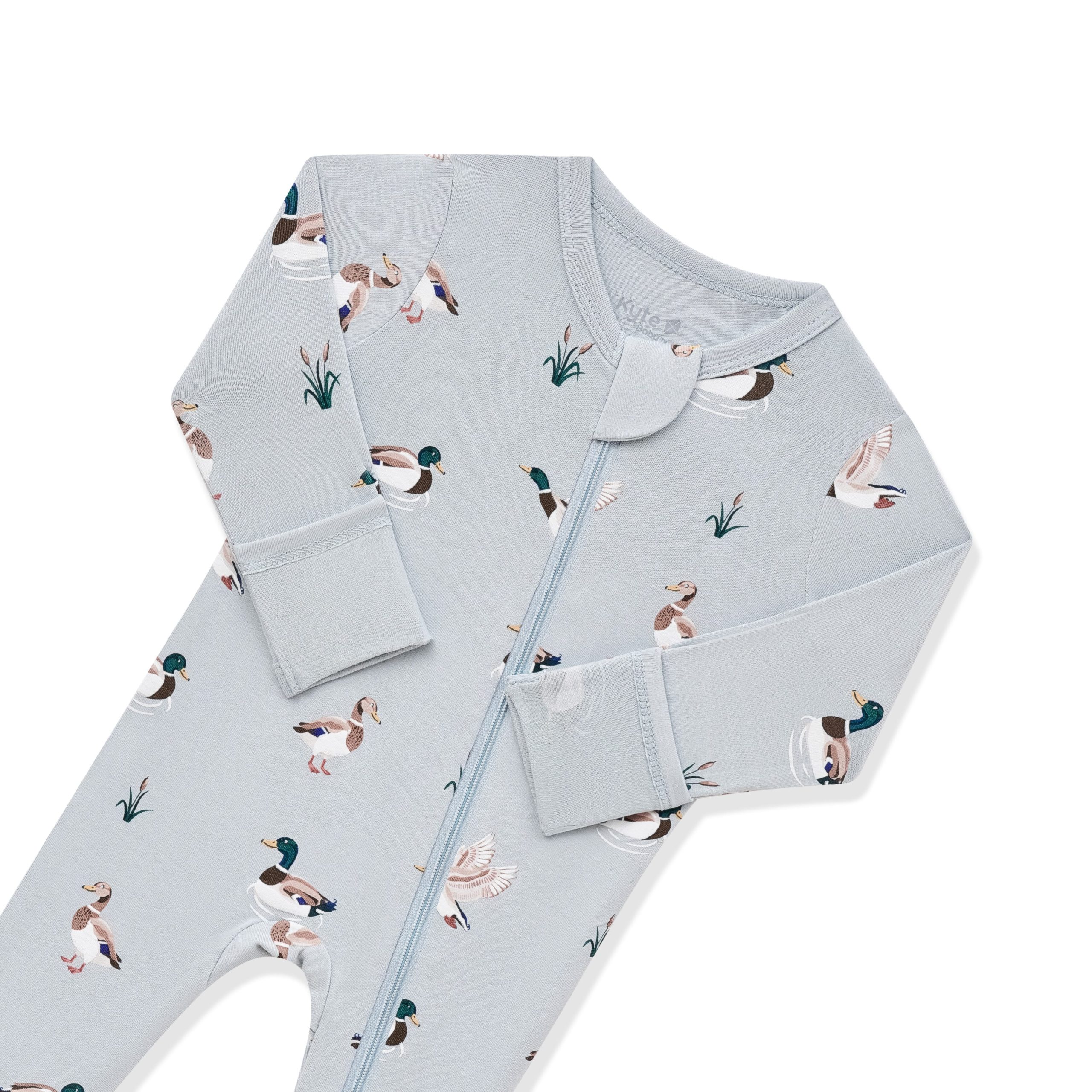 Zippered Footie in Mallard Duck - Image 6
