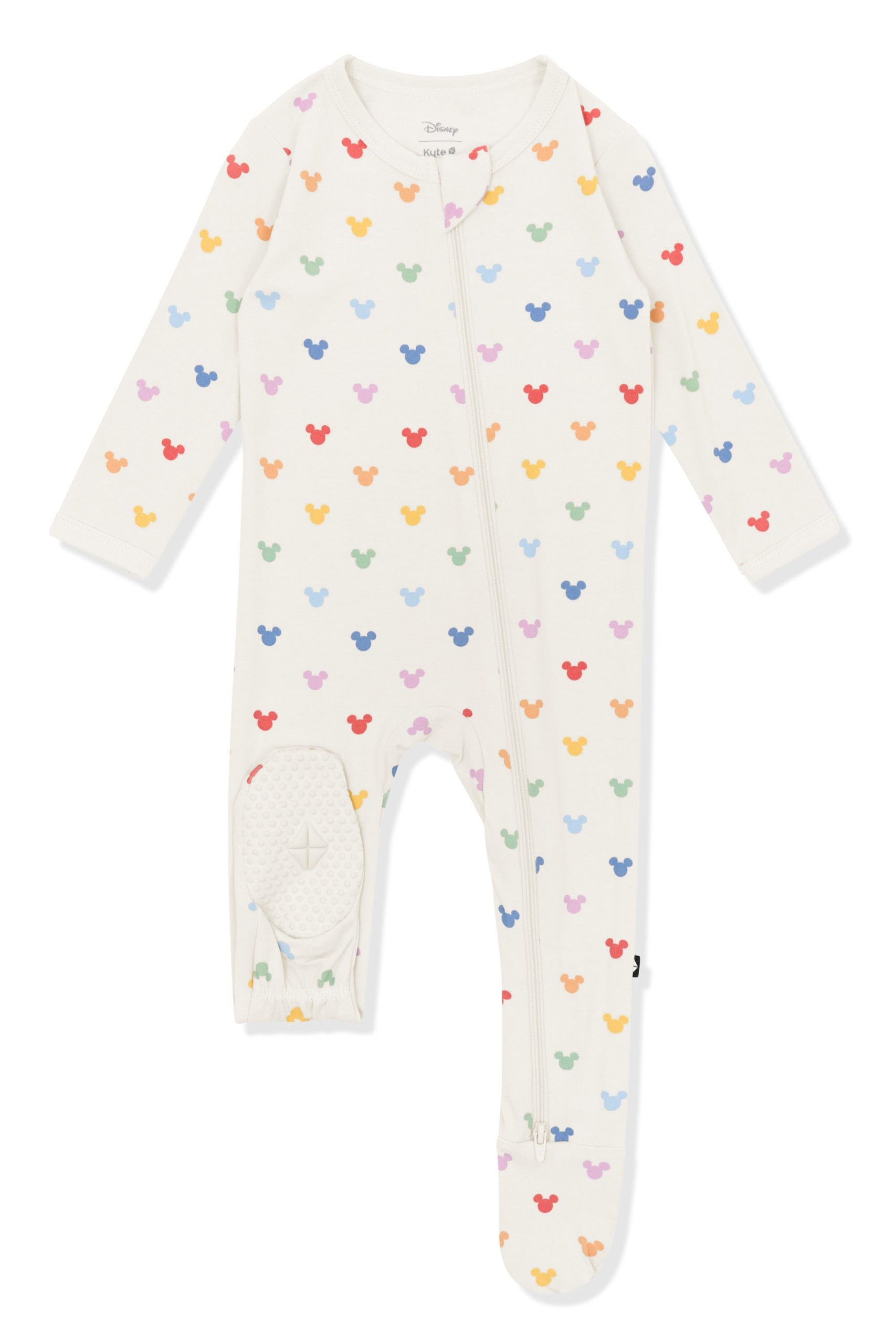 Zippered Footie in Pastel Mickey Mouse - Image 5