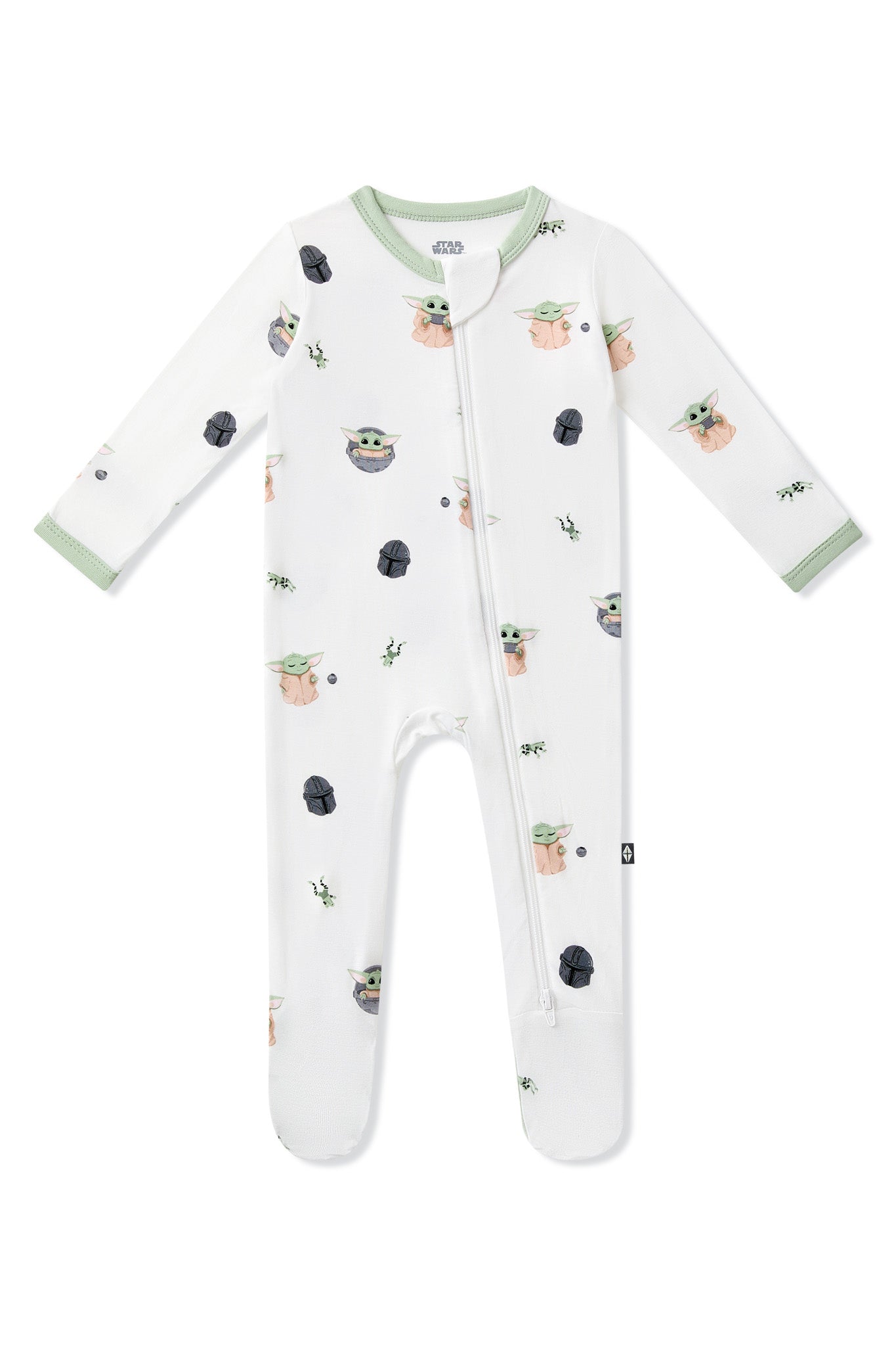 Zippered Footie in Grogu - Image 2