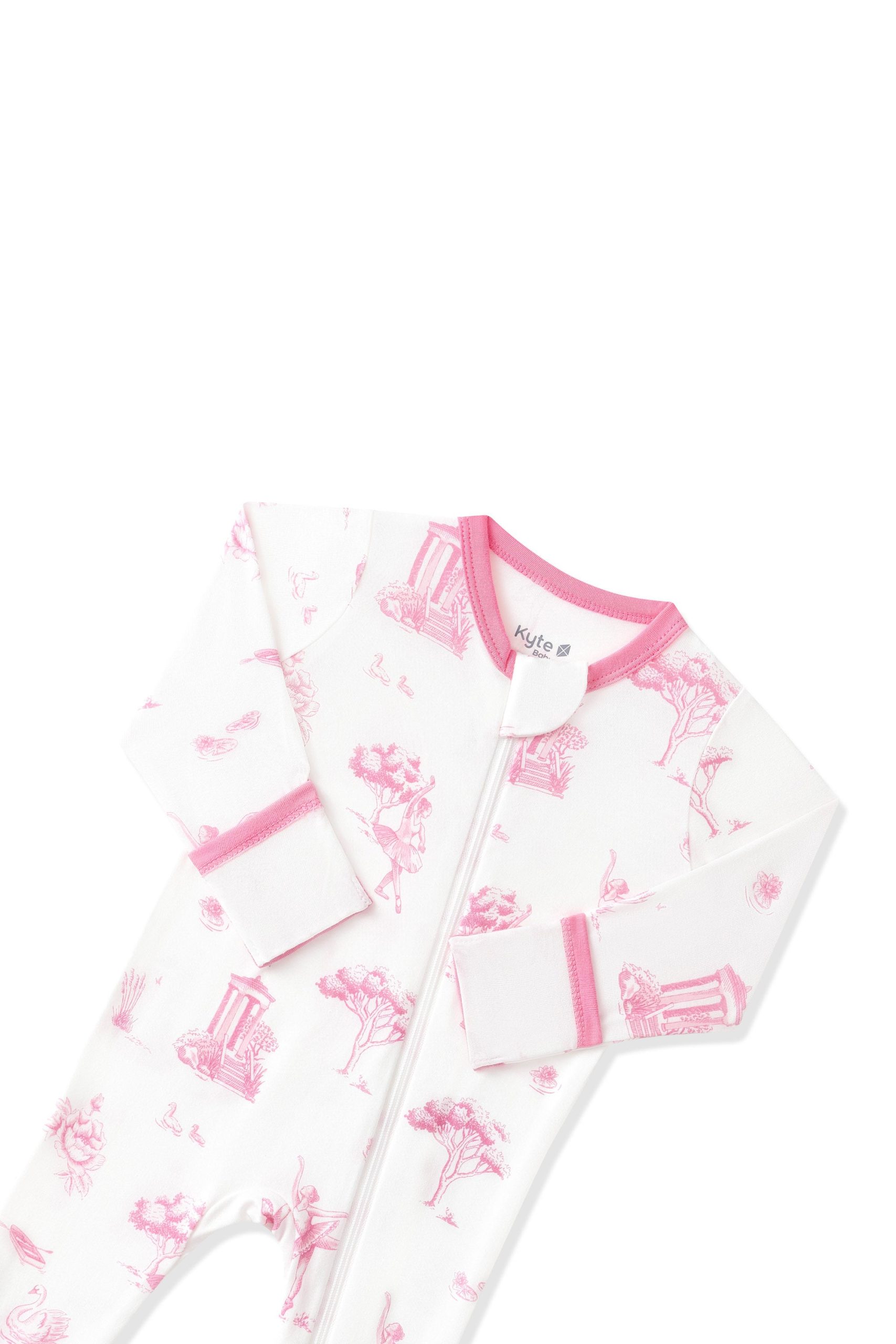 Zippered Footie in Toile Ballet - Image 10
