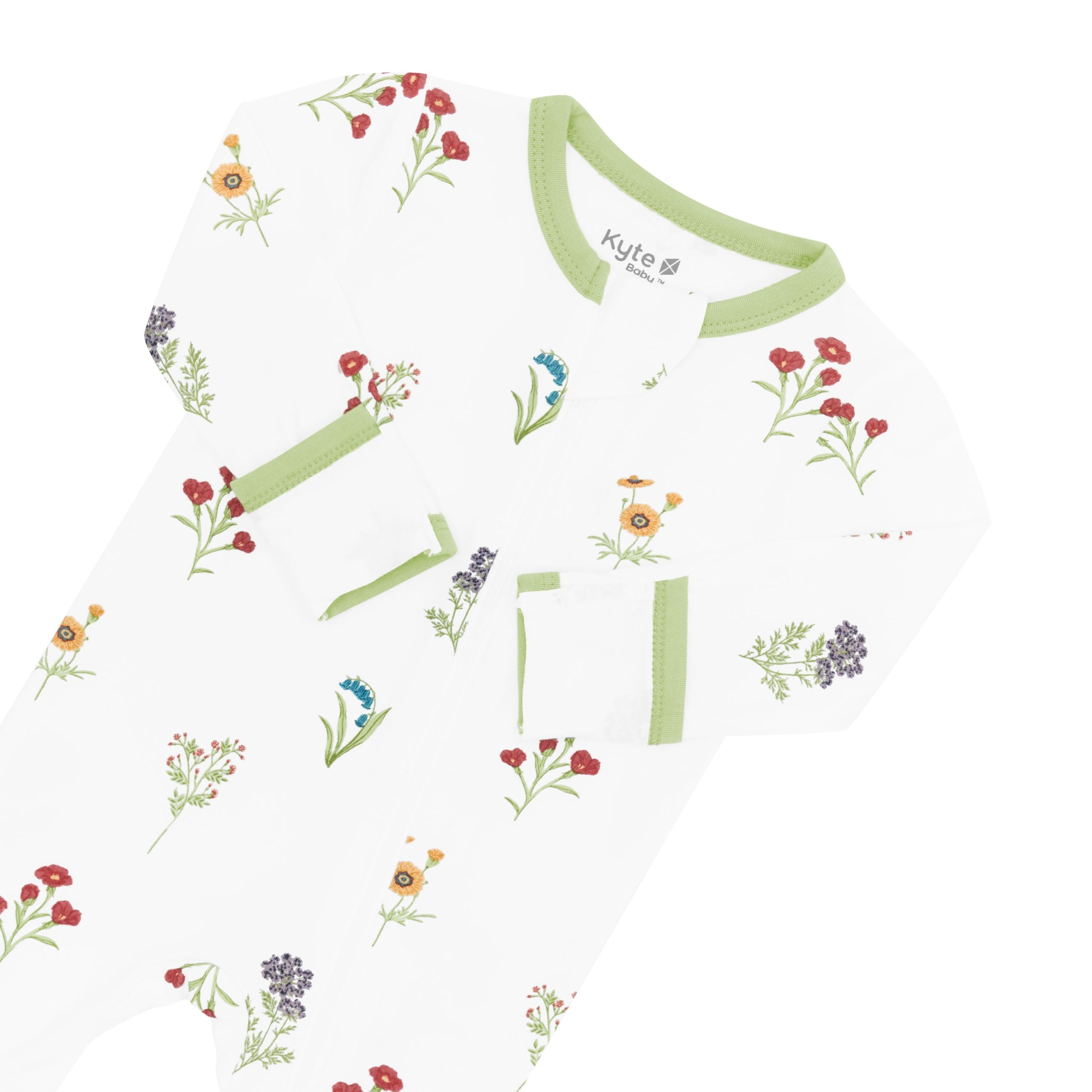 Zippered Footie in Wildflower - Image 7
