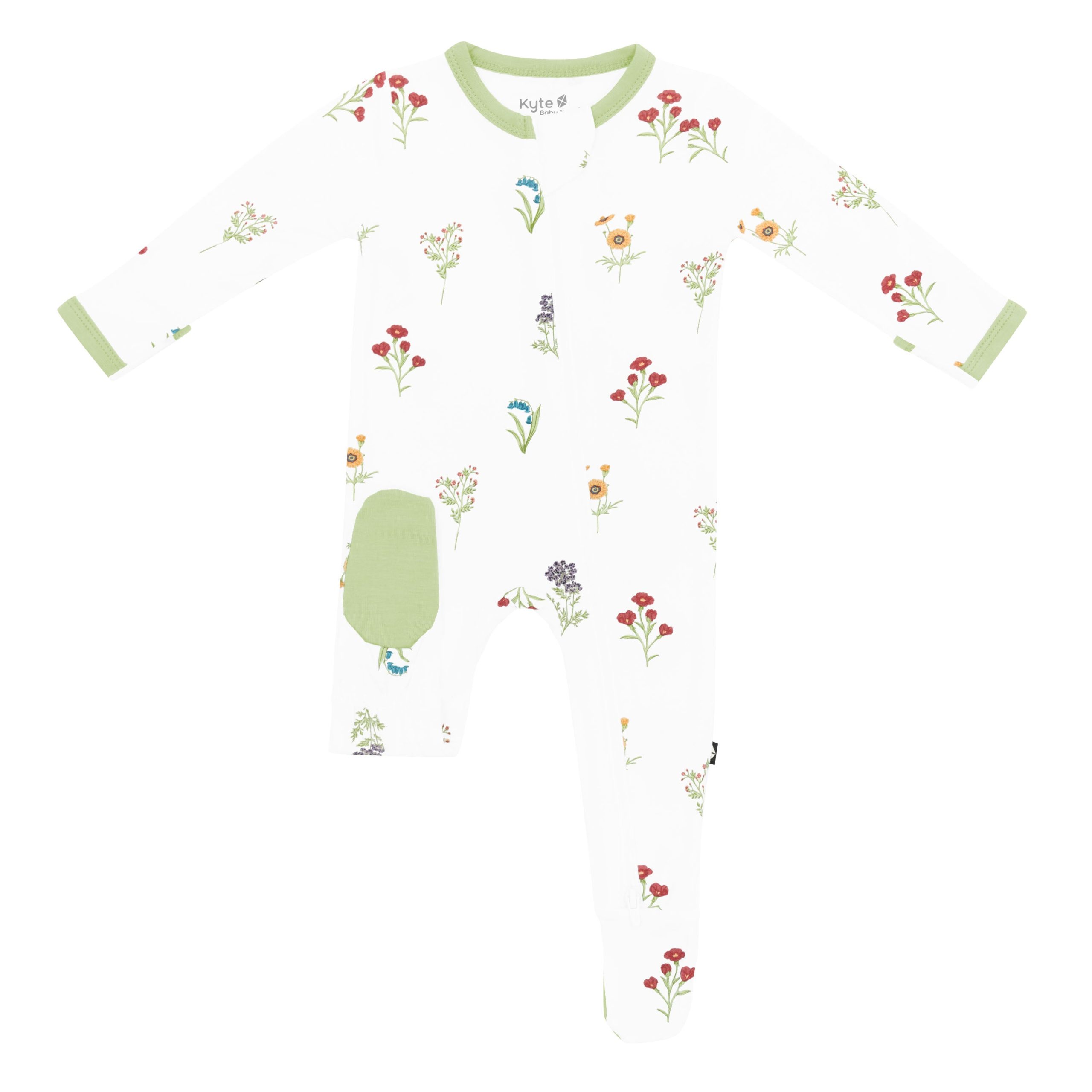Zippered Footie in Wildflower - Image 6