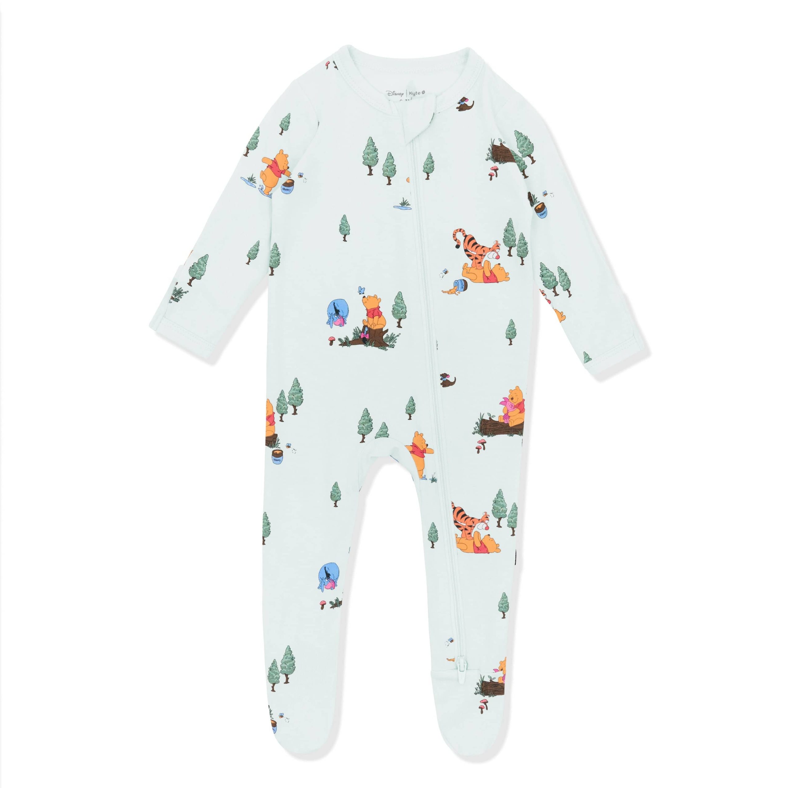 Zippered Footie in Winnie the Pooh Hundred Acre Wood - Image 2