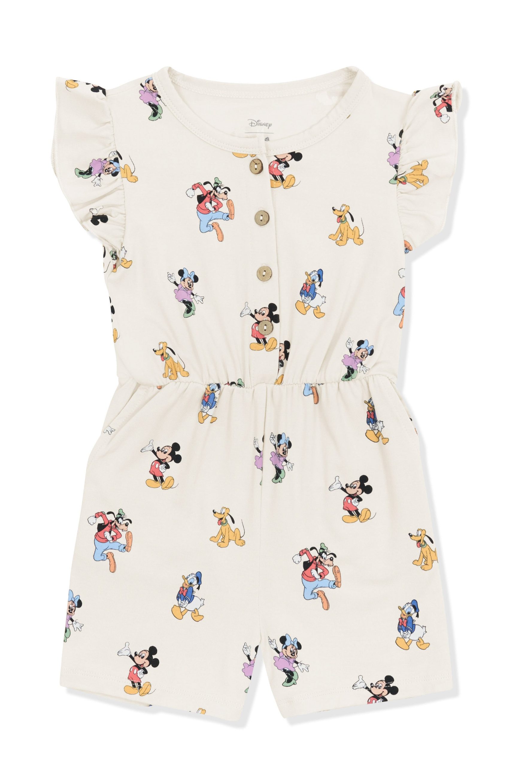 Flutter Sleeve Romper in Mickey Mouse and Friends - Image 2