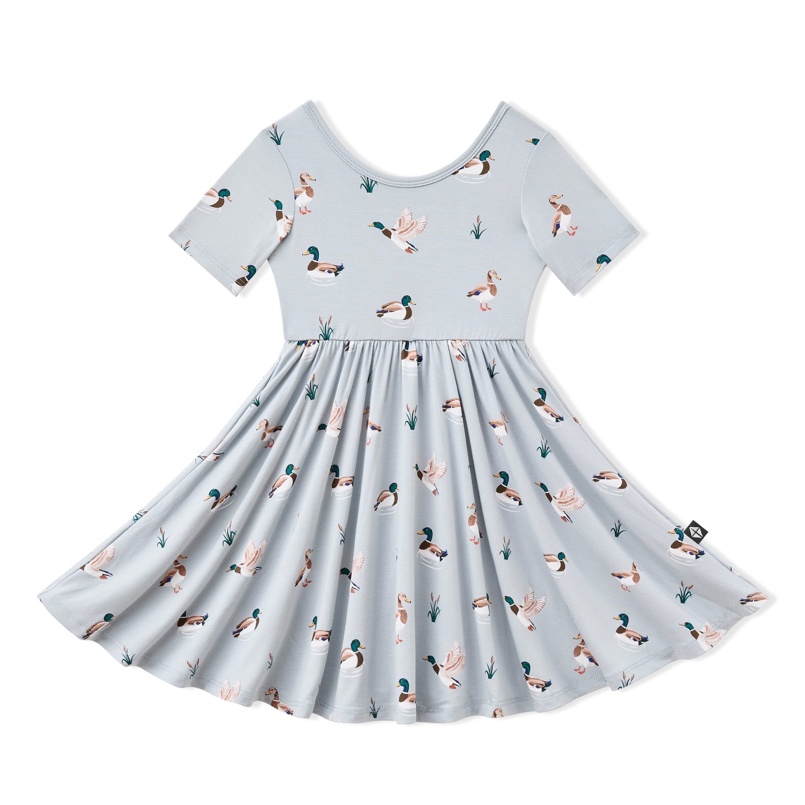 Twirl Dress in Mallard Duck - Image 2