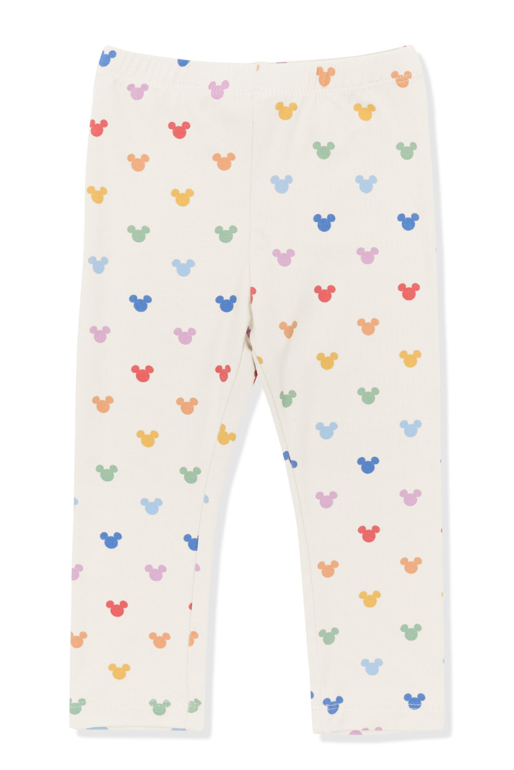 Toddler Leggings in Pastel Mickey Mouse - Image 2
