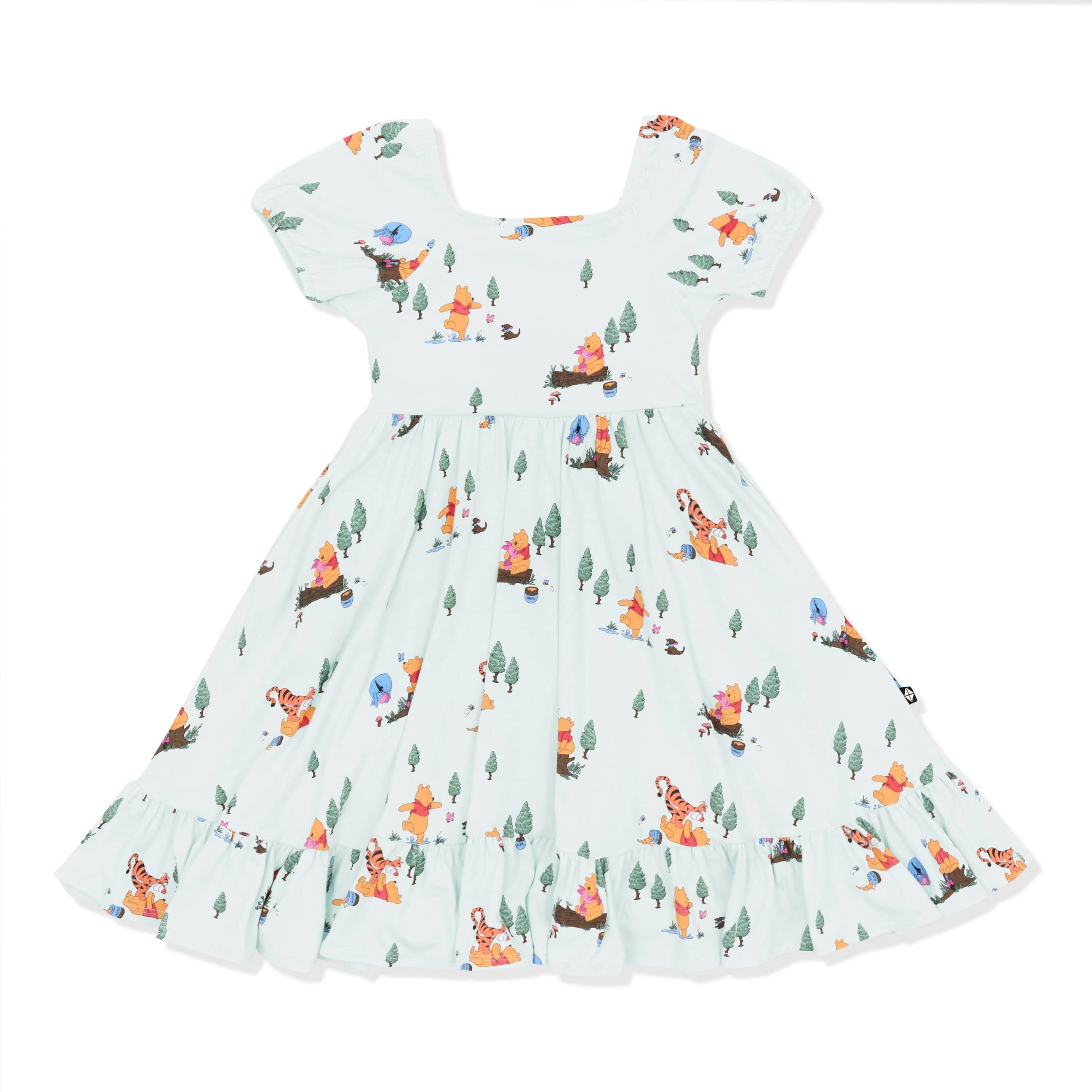 Puff Sleeve Twirl Dress in Winnie the Pooh Hundred Acre Wood - Image 2