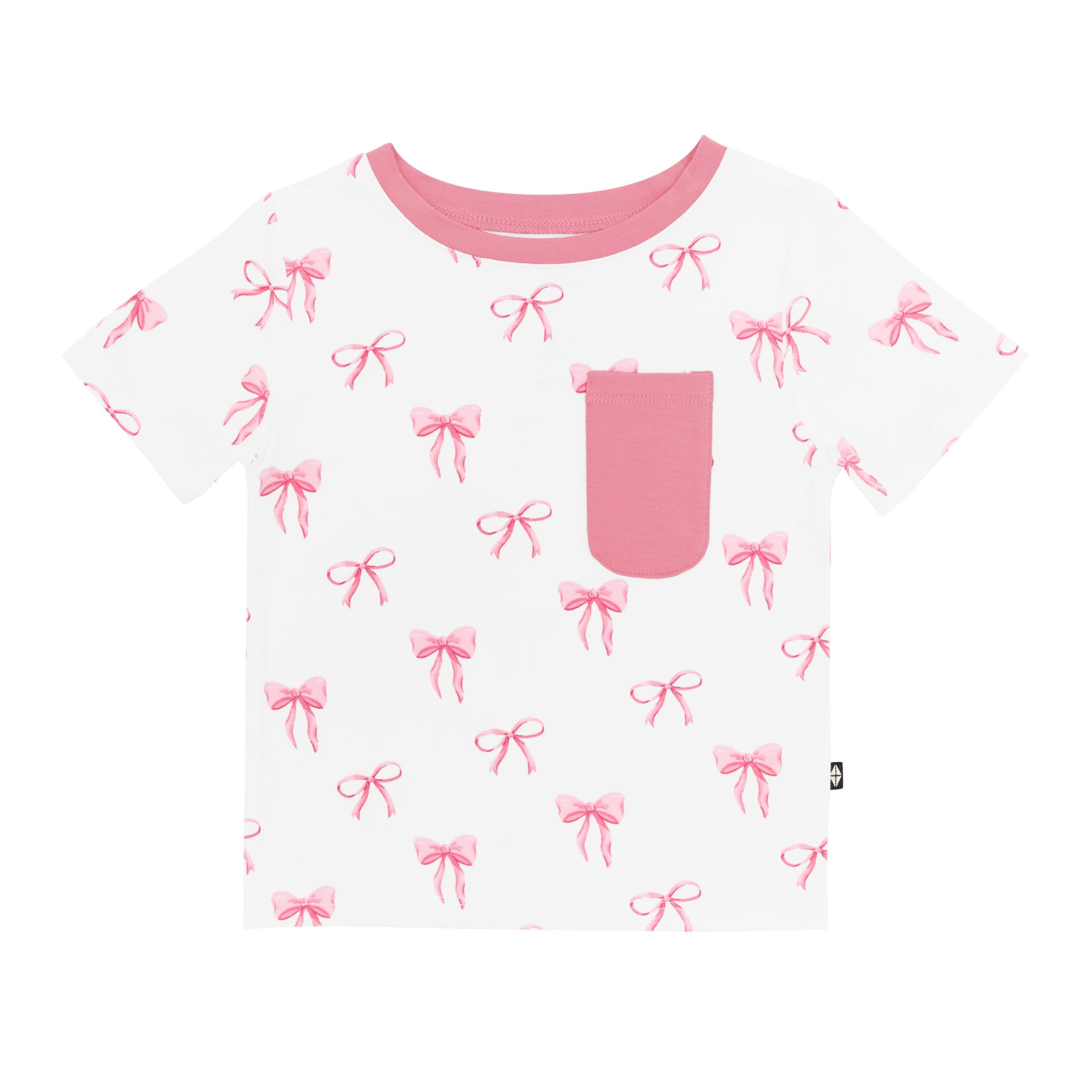 Toddler Crew Neck Tee in Bow - Image 2