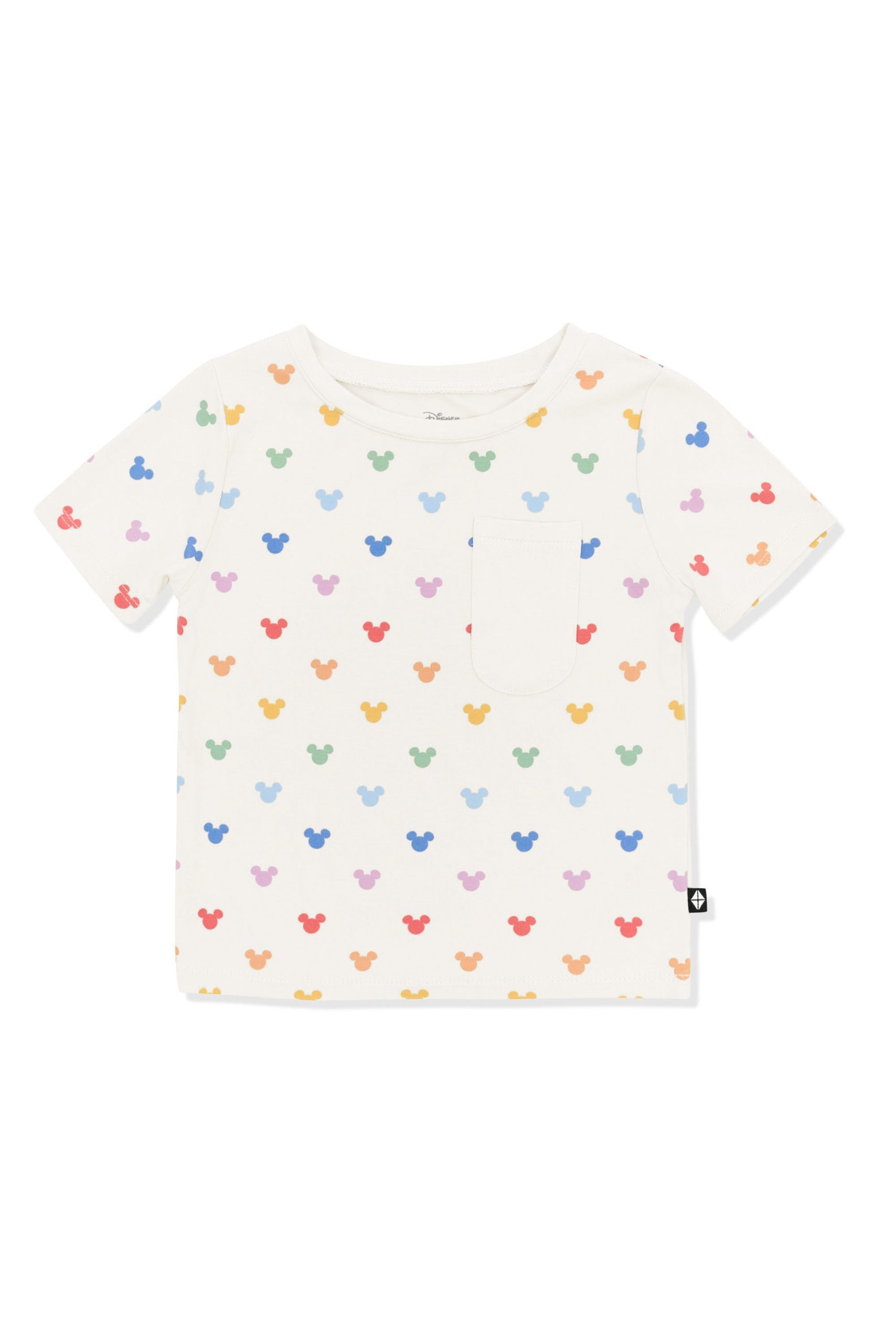 Toddler Crew Neck Tee in Pastel Mickey Mouse - Image 2