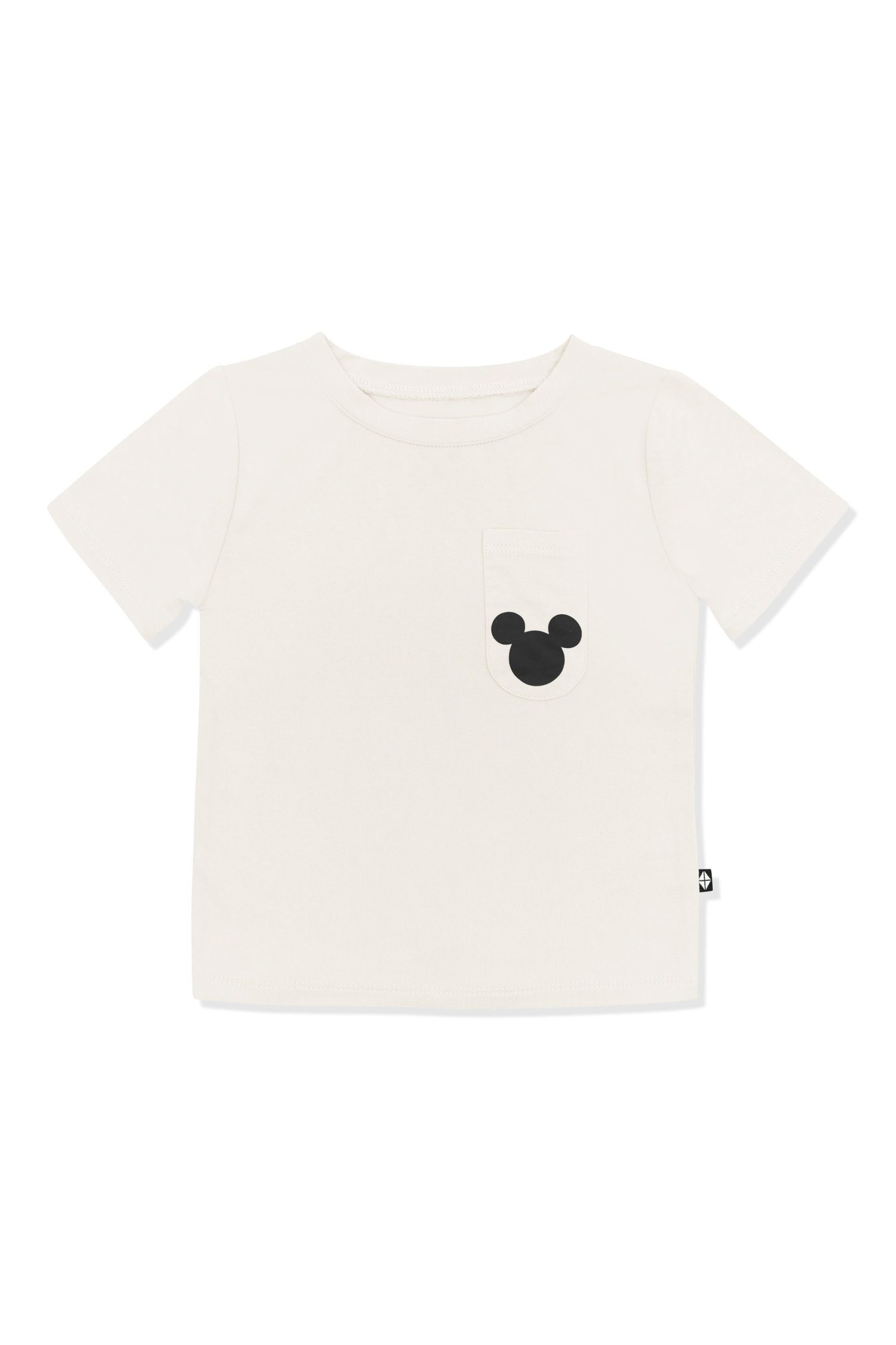 Toddler Crew Neck Tee in Mickey Mouse on Ecru - Image 2