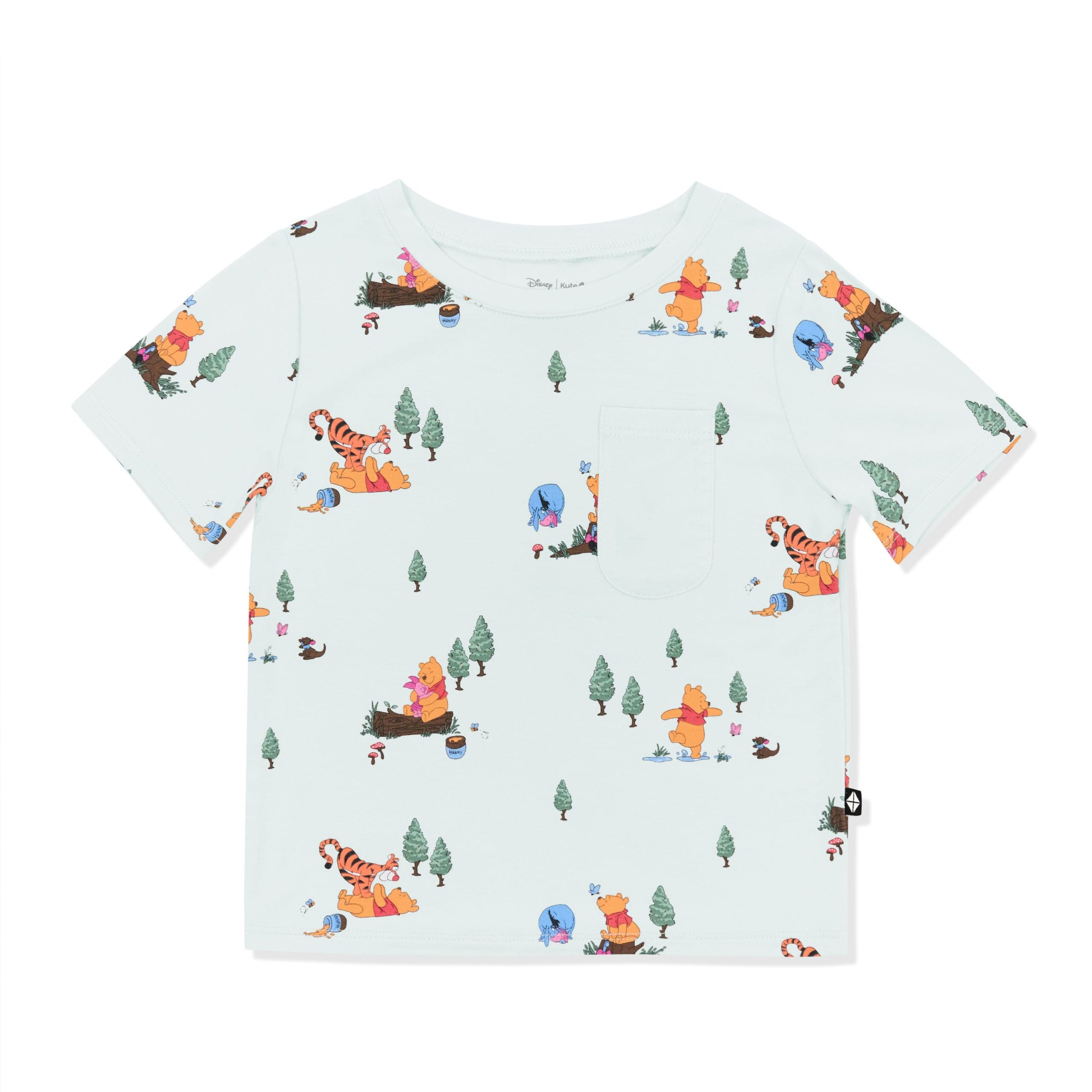 Toddler Crew Neck Tee in Winnie the Pooh Hundred Acre Wood - Image 2