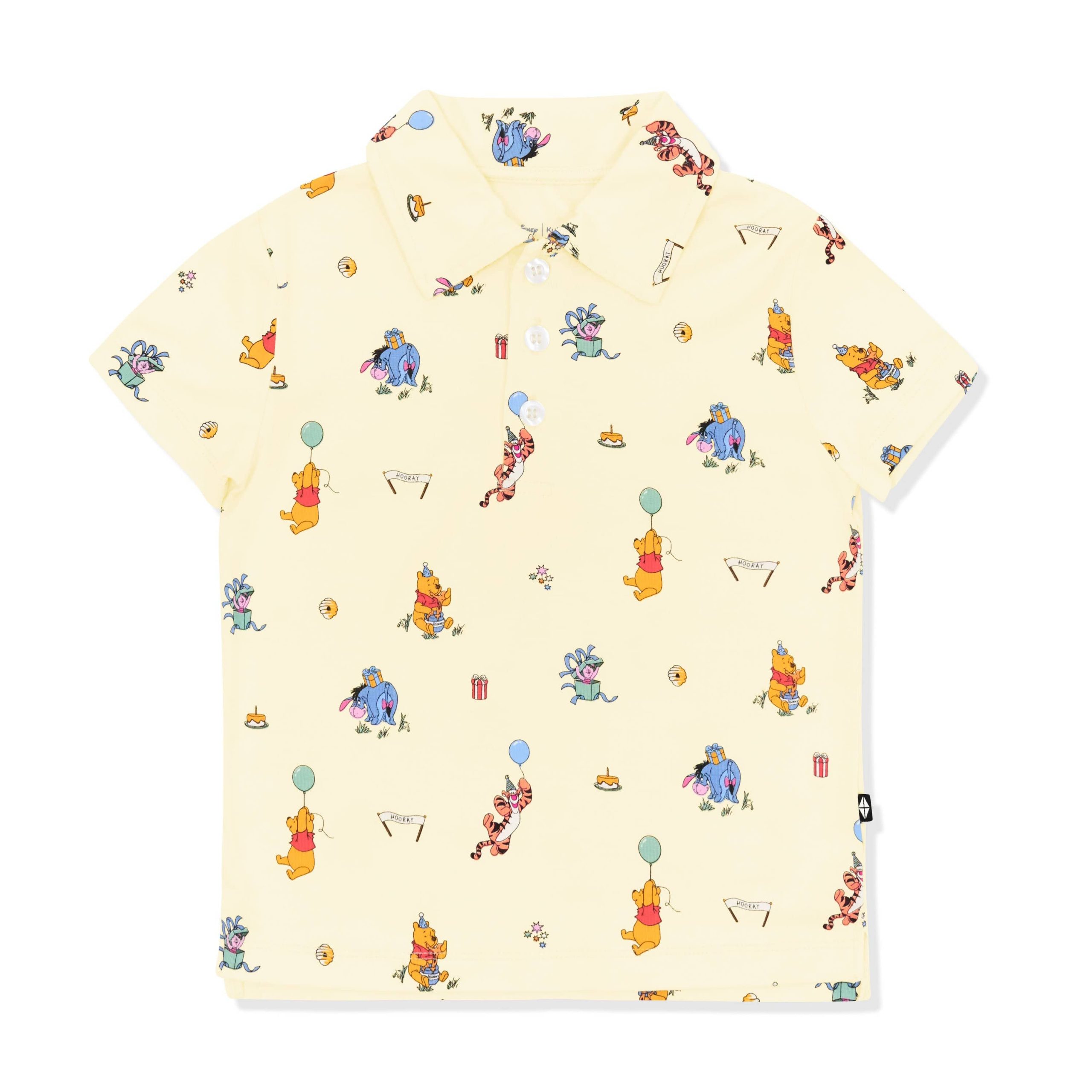 Toddler Short Sleeve Polo in Winnie the Pooh Celebration - Image 2