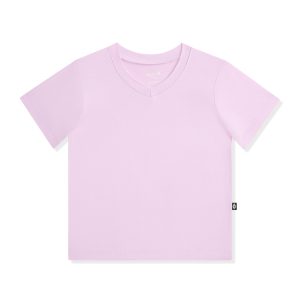 Toddler V-Neck Tee in Thistle