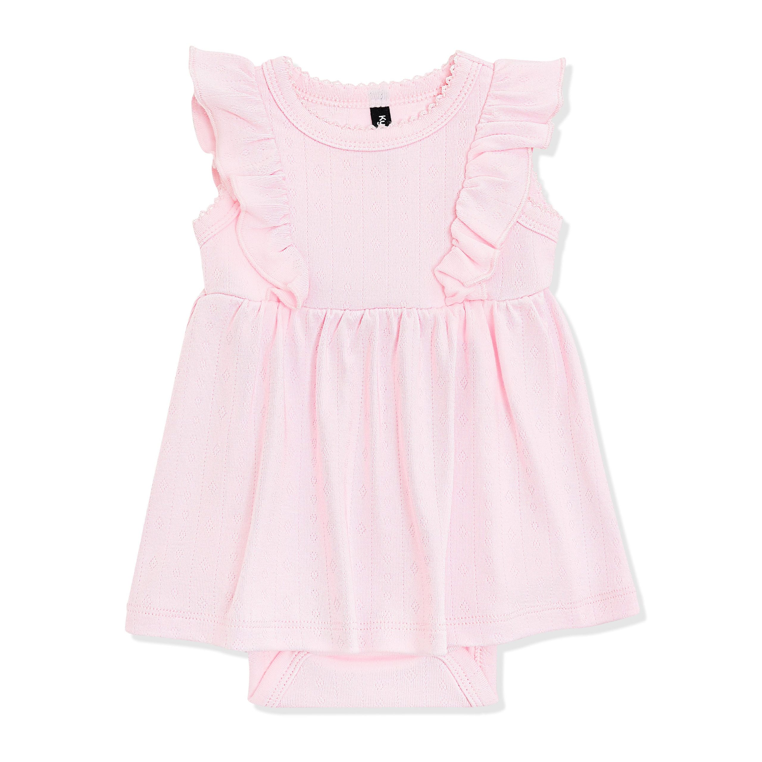 Pointelle Bodysuit Dress in Sakura - Image 3