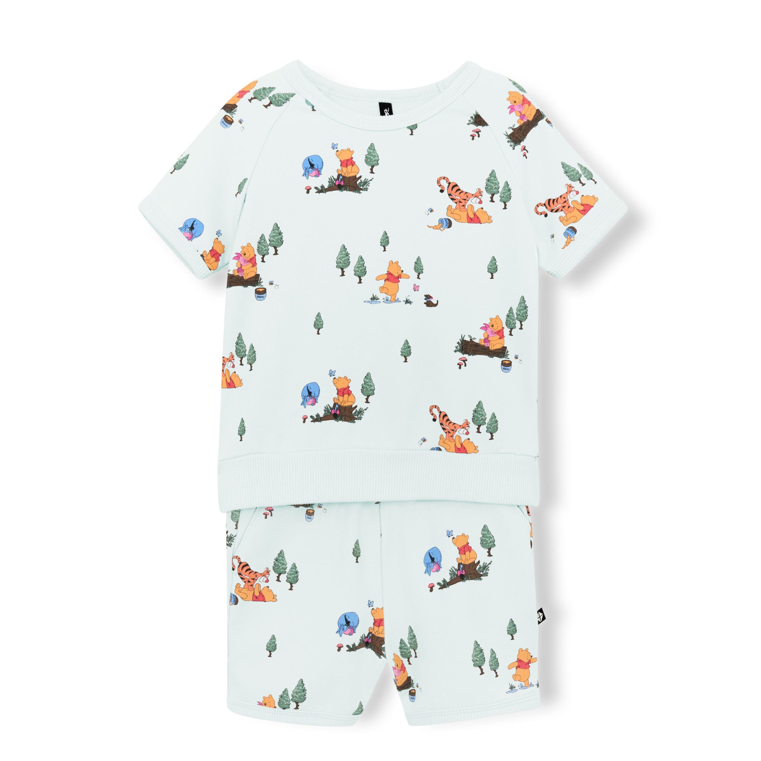Short Sleeve Jogger Set in Winnie the Pooh Hundred Acre Wood - Image 2