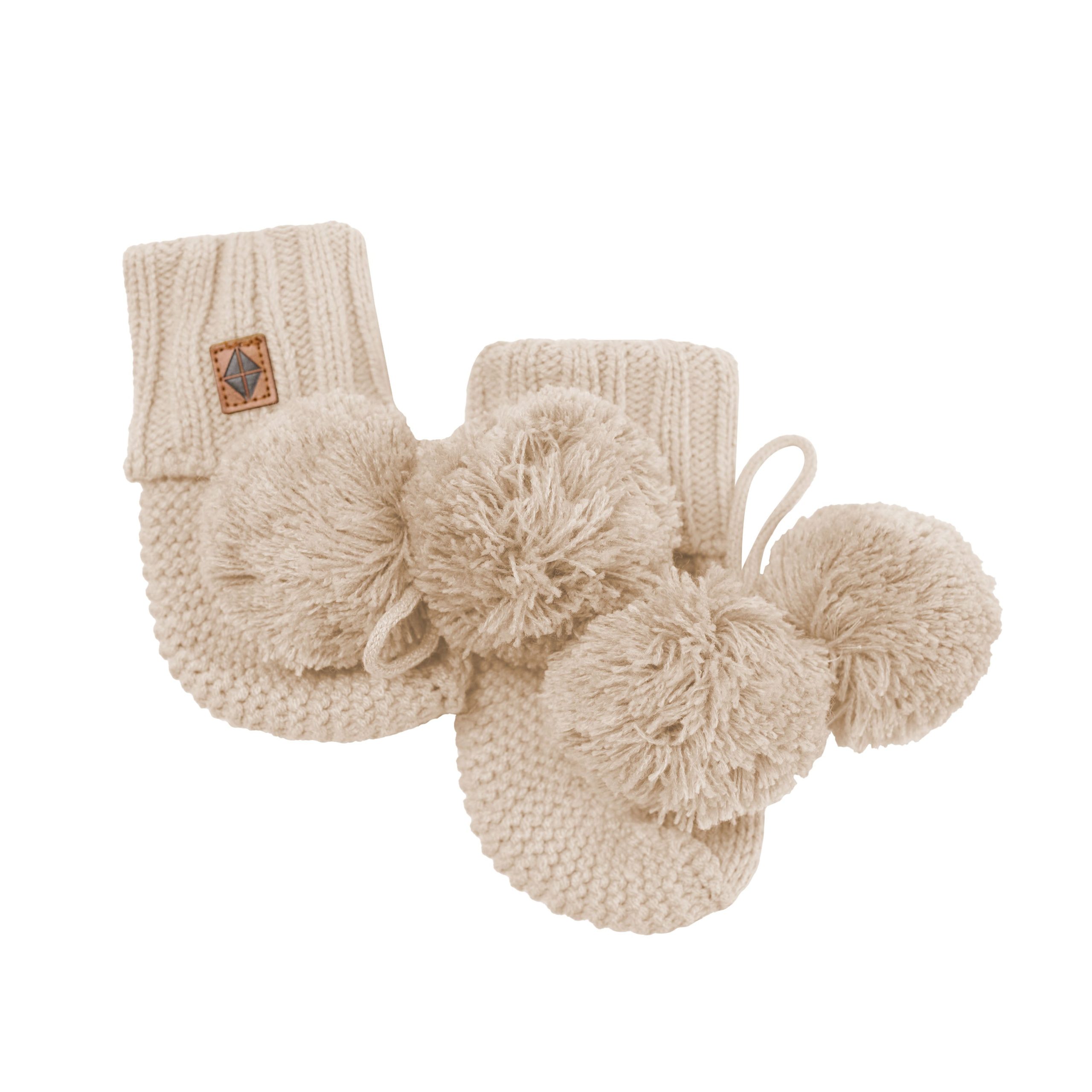 Knit Booties in Almond - Image 2