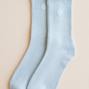 Adult Crew Socks in Storm