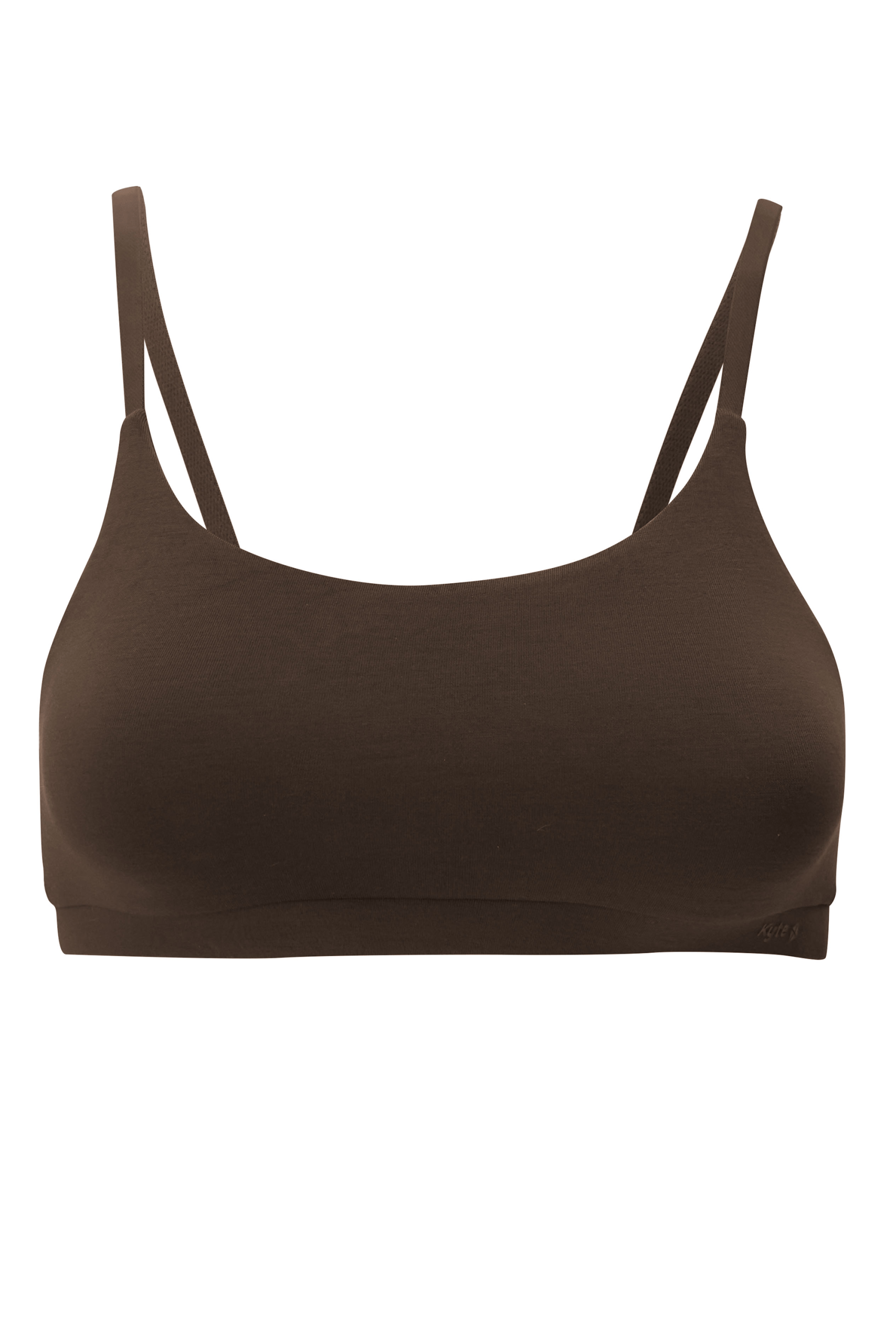 Women's Scoop Neck Bralette in Toffee - Image 5