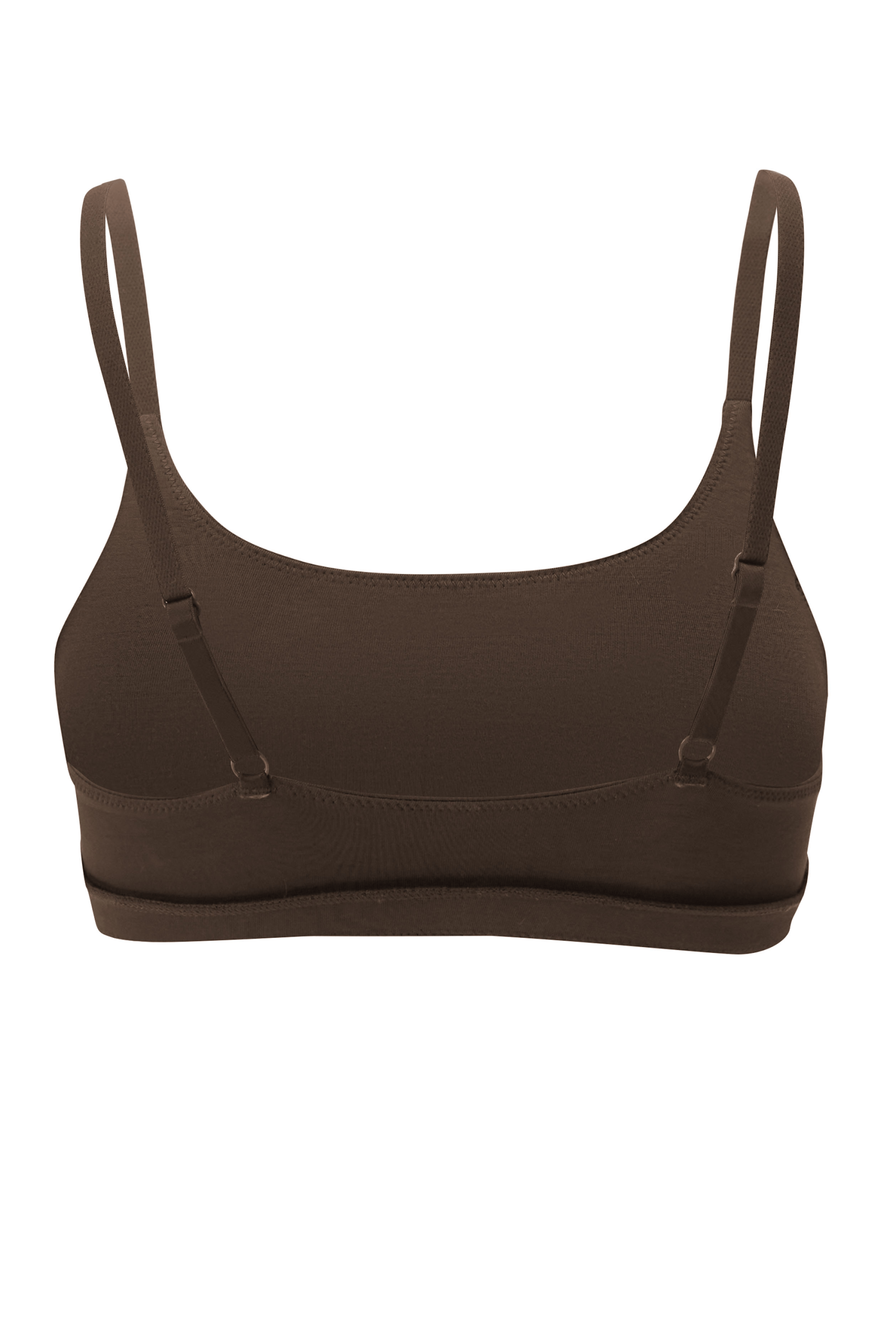 Women's Scoop Neck Bralette in Toffee - Image 6
