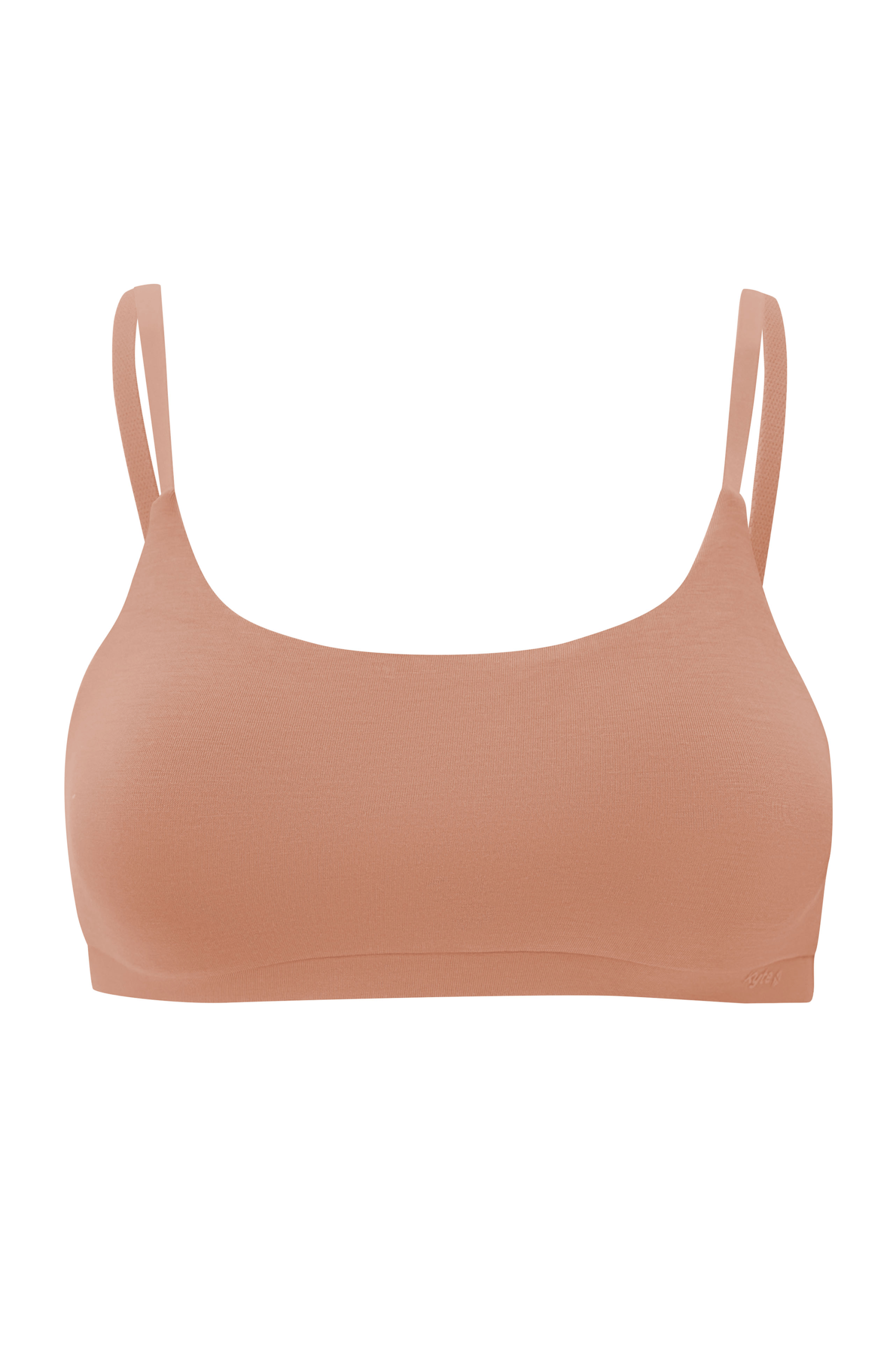 Women's Scoop Neck Bralette in Latte - Image 6