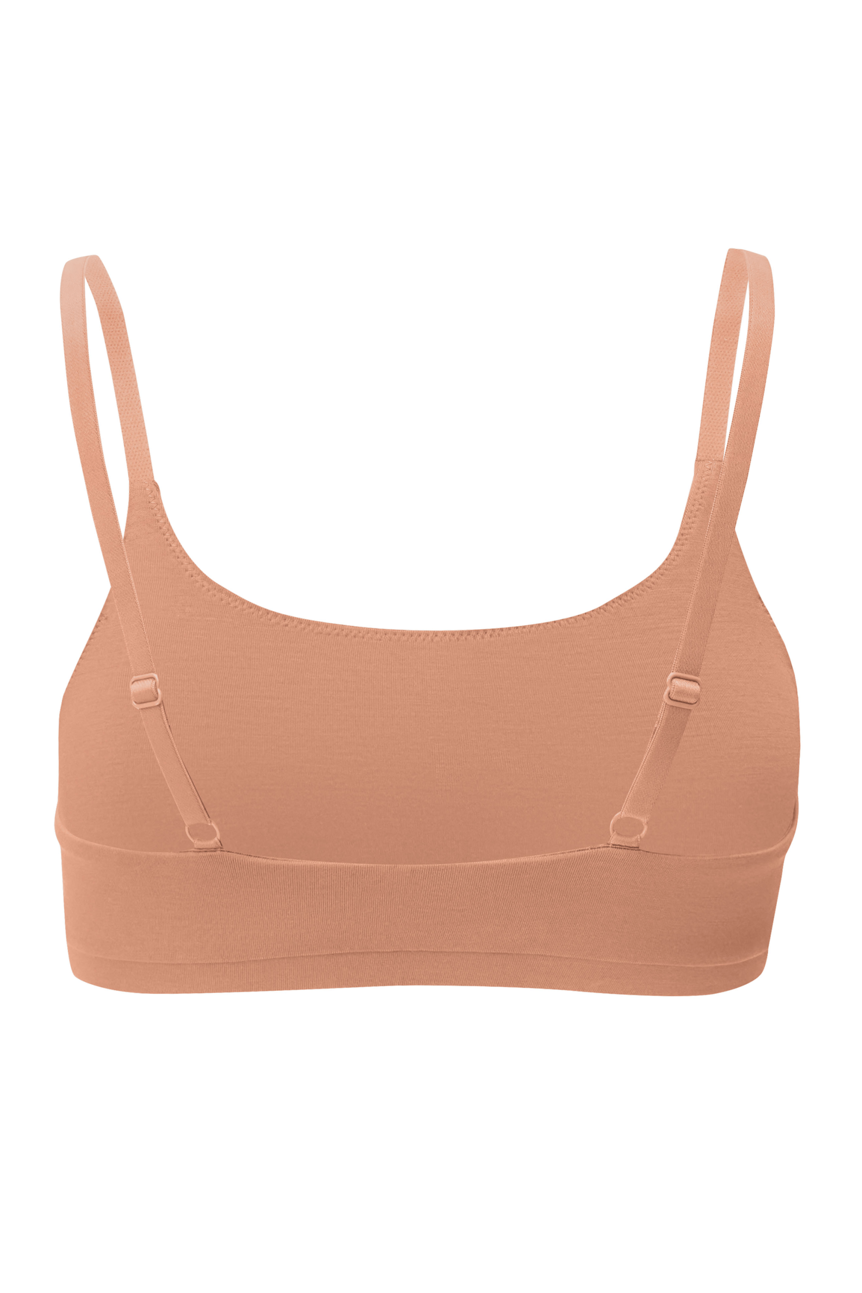 Women's Scoop Neck Bralette in Latte - Image 7