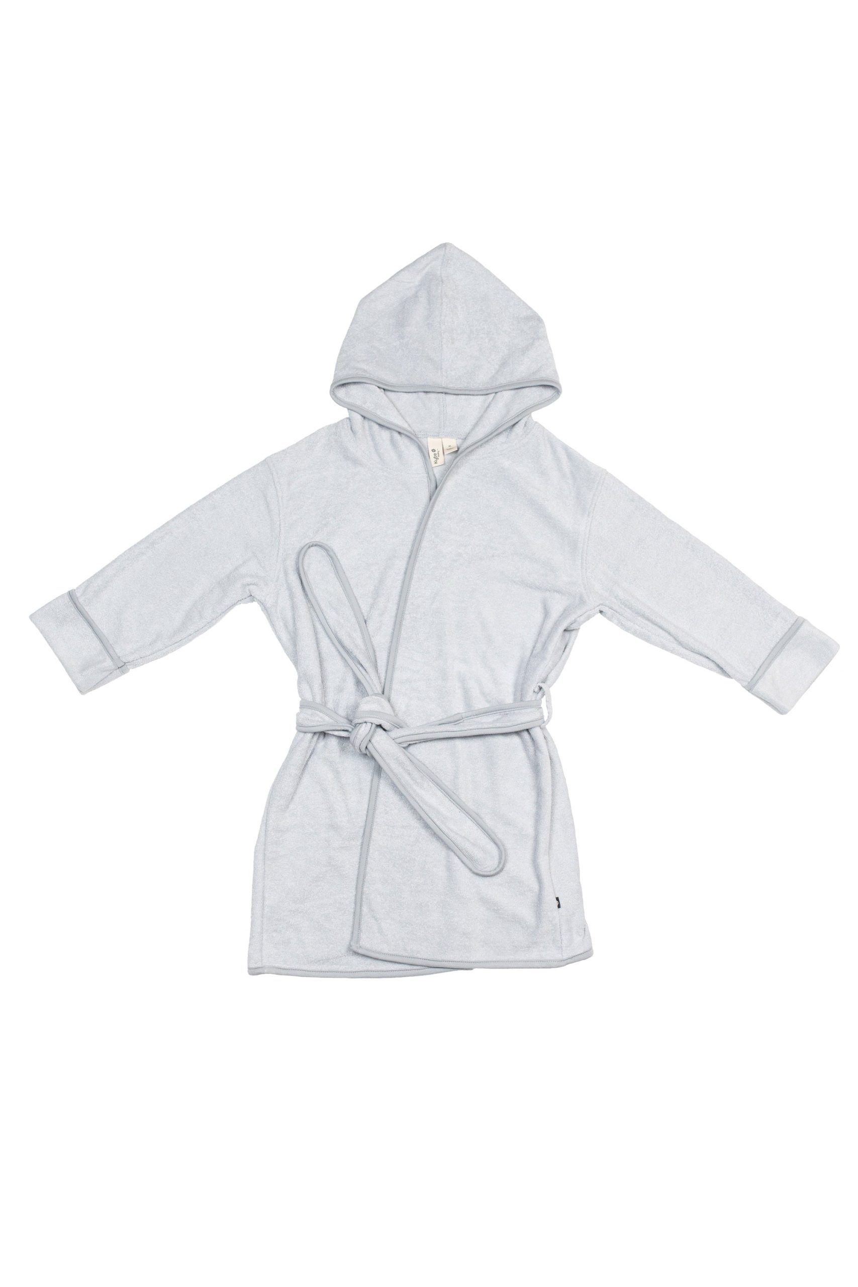 Hooded Bath Robe in Storm - Image 2