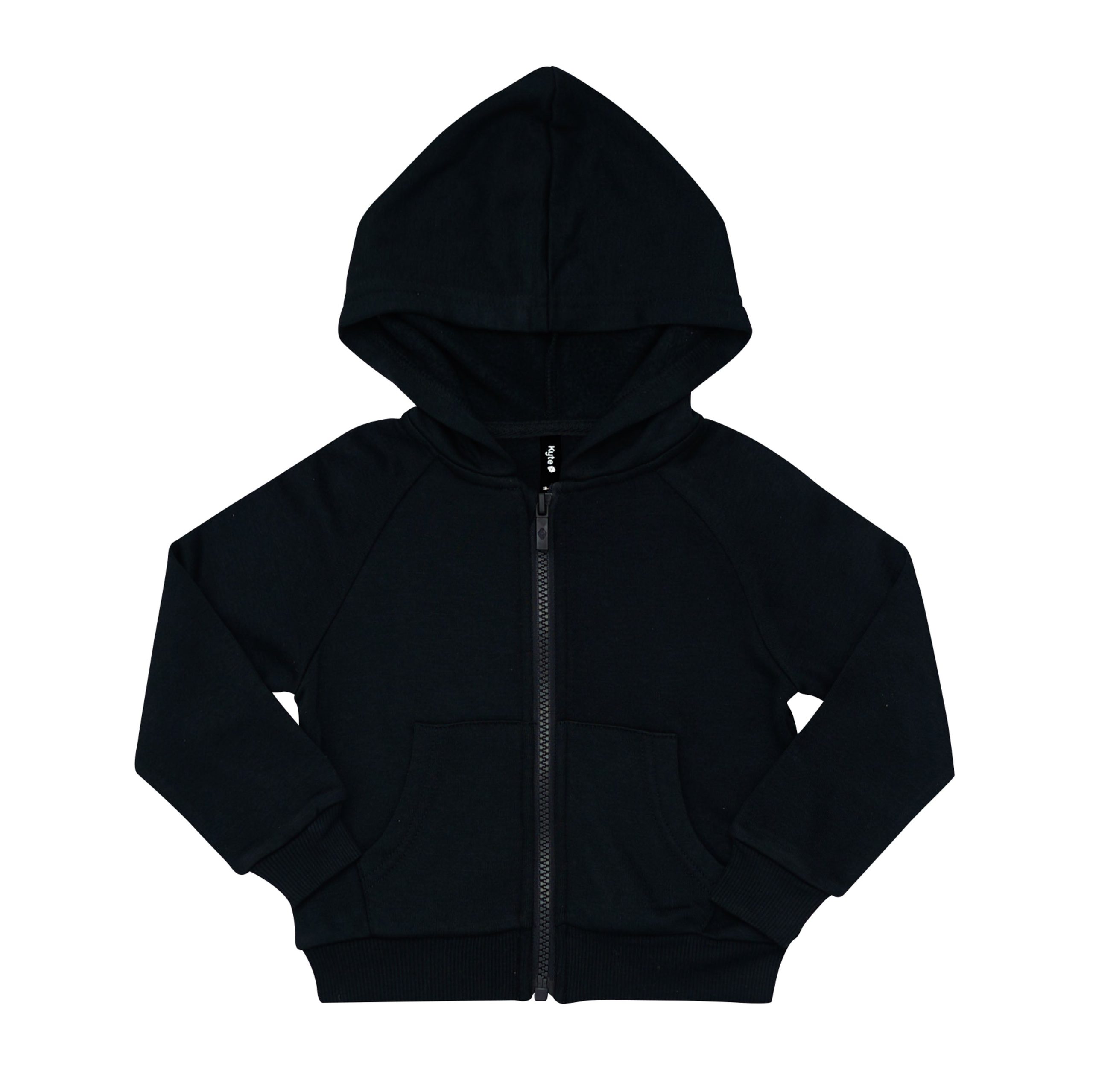 Fleece Zip Up Hoodie in Midnight - Image 6