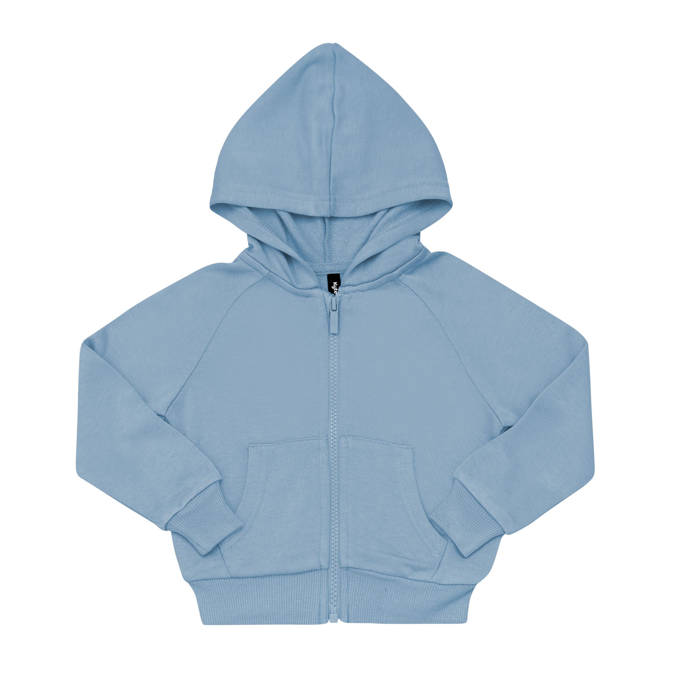 Fleece Zip Up Hoodie in Slate - Image 6