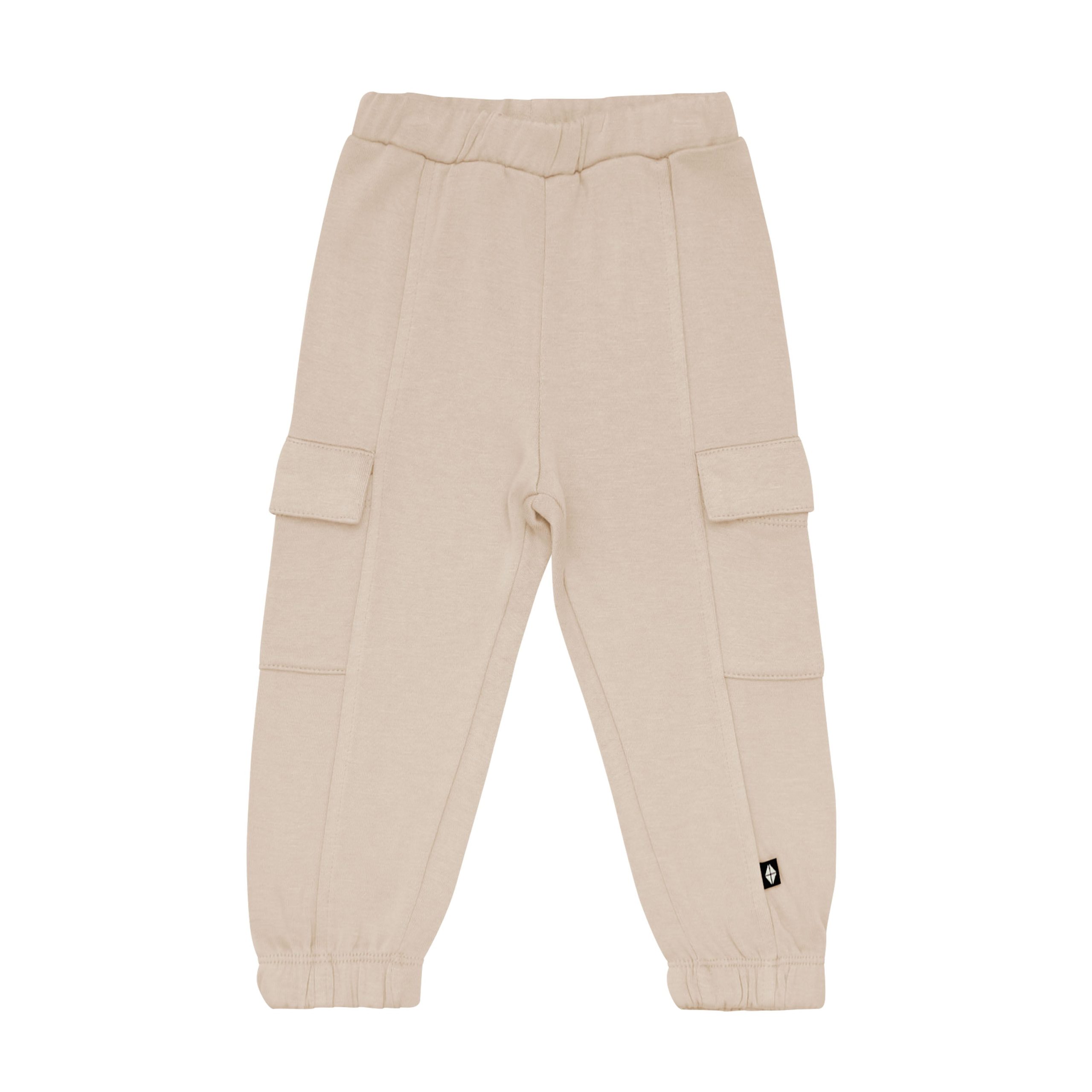 Fleece Cargo Pants in Almond - Image 2