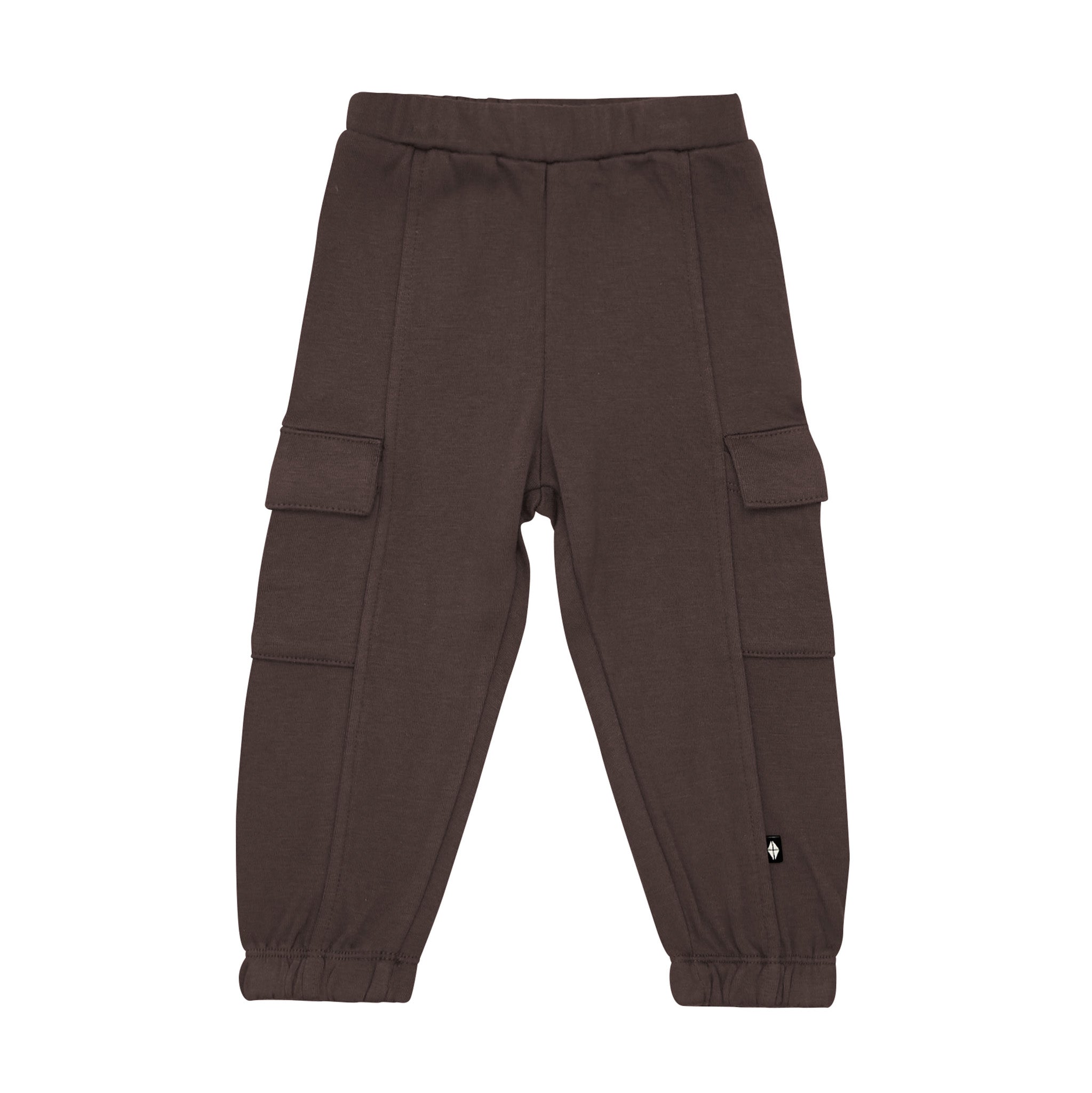 Fleece Cargo Pants in Espresso - Image 2