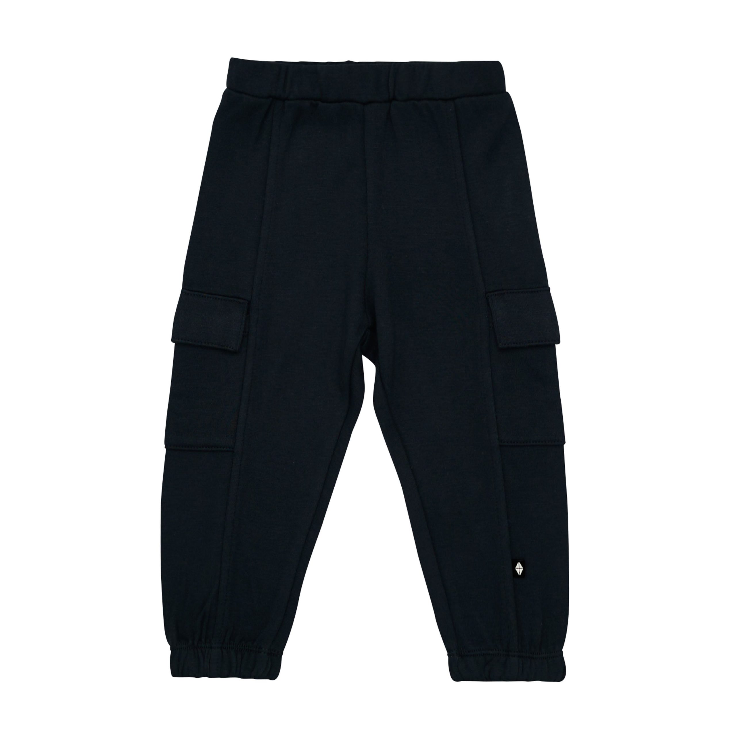 Fleece Cargo Pants in Midnight - Image 2