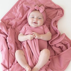Baby Blanket in Apple Blossom 1.0