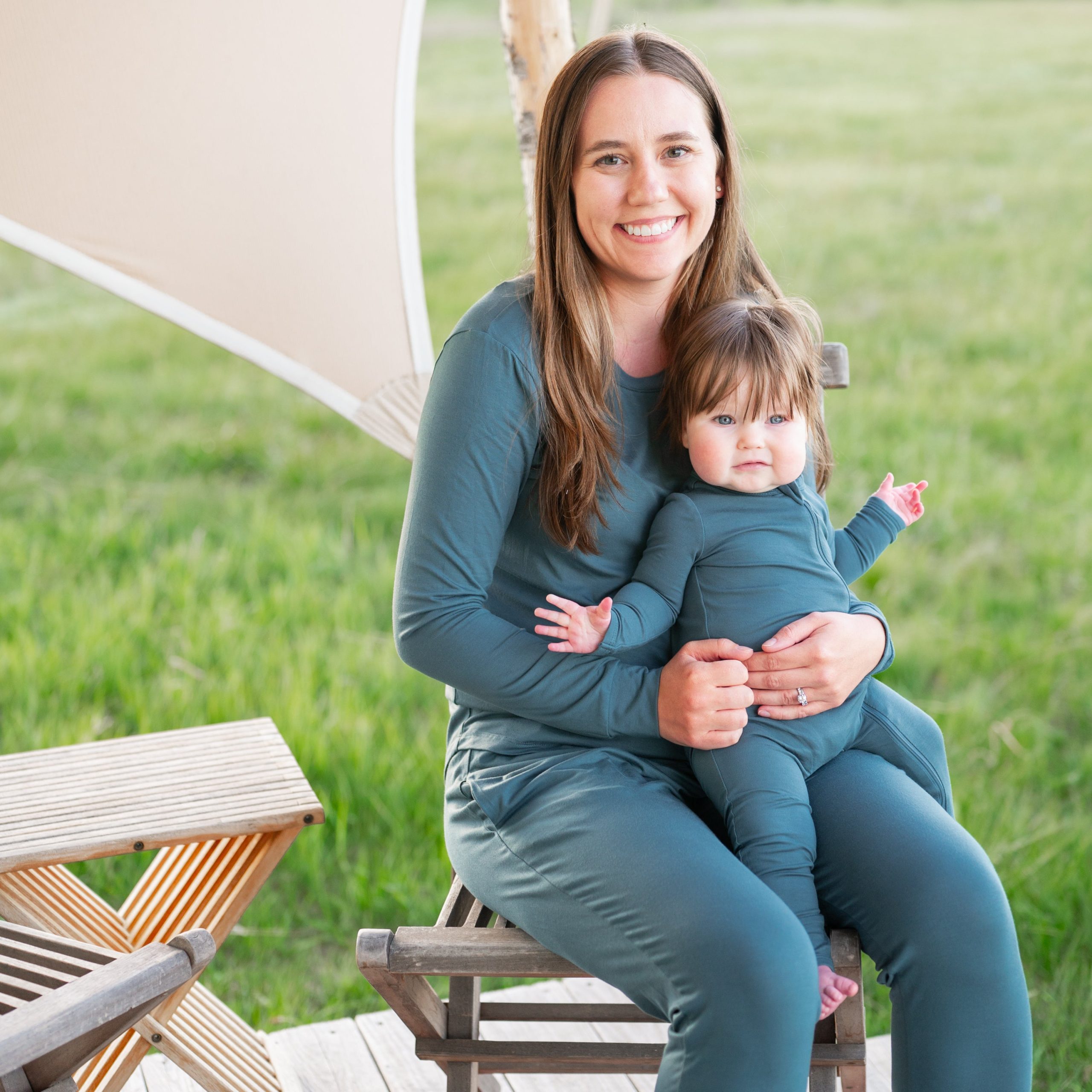 Women's Jogger Pajama Set in Atlantic - Image 2