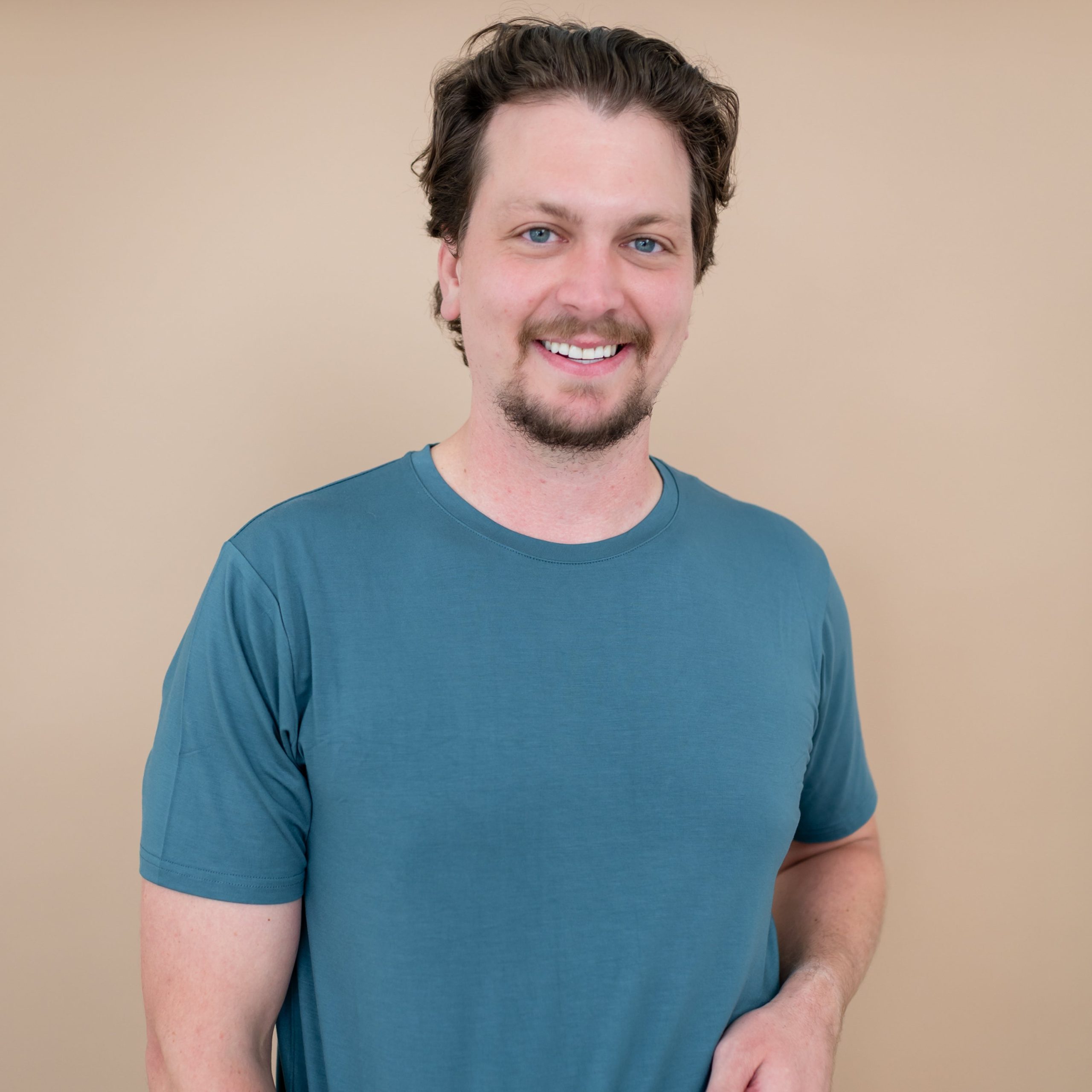 Men's Crew Neck Tee in Atlantic - Image 4