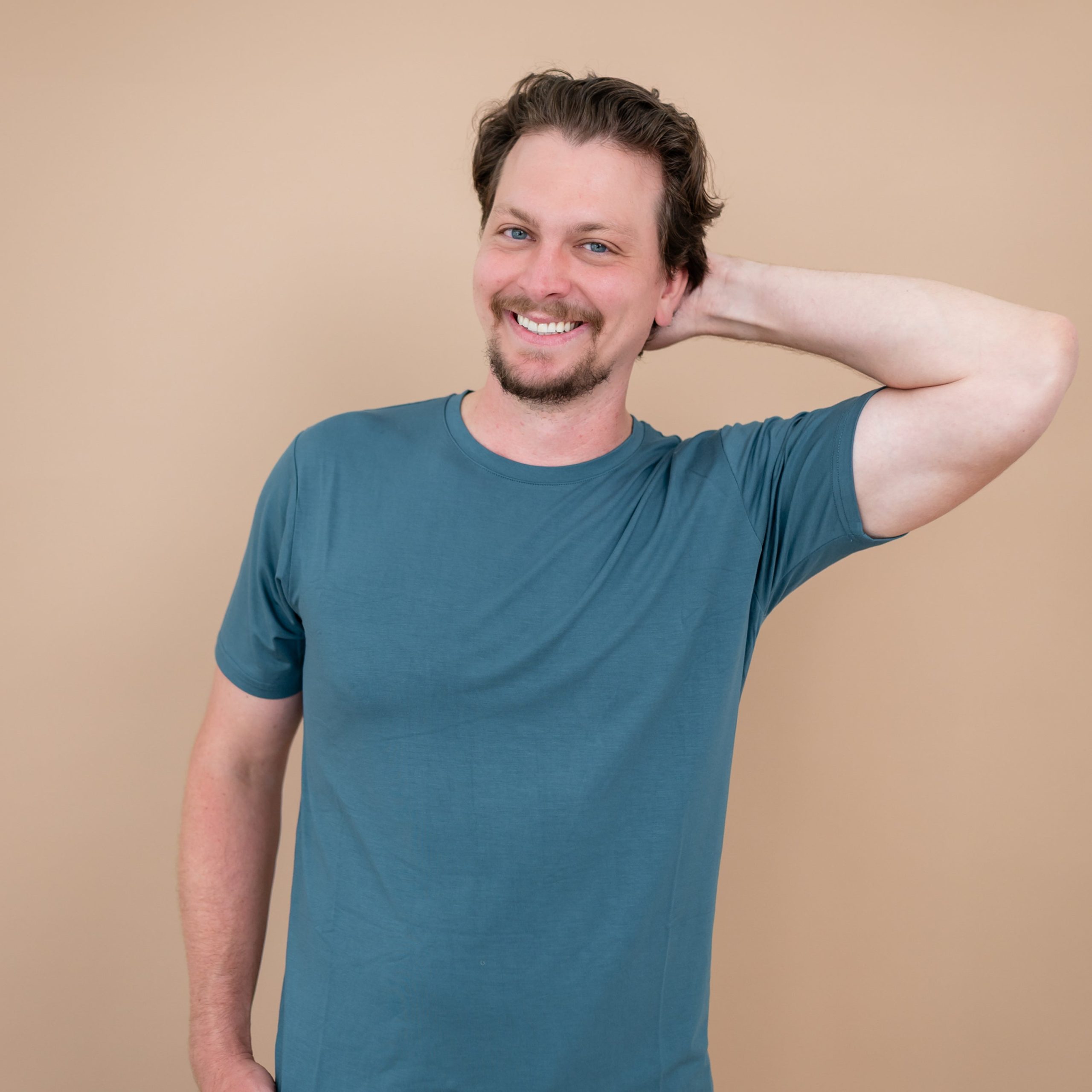 Men's Crew Neck Tee in Atlantic - Image 3