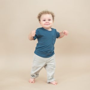 Toddler Crew Neck Tee in Atlantic