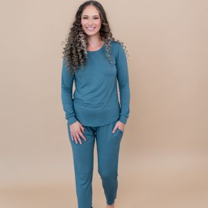 Women's Jogger Pajama Set in Atlantic