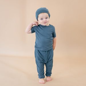Bamboo Jersey Beanie in Atlantic