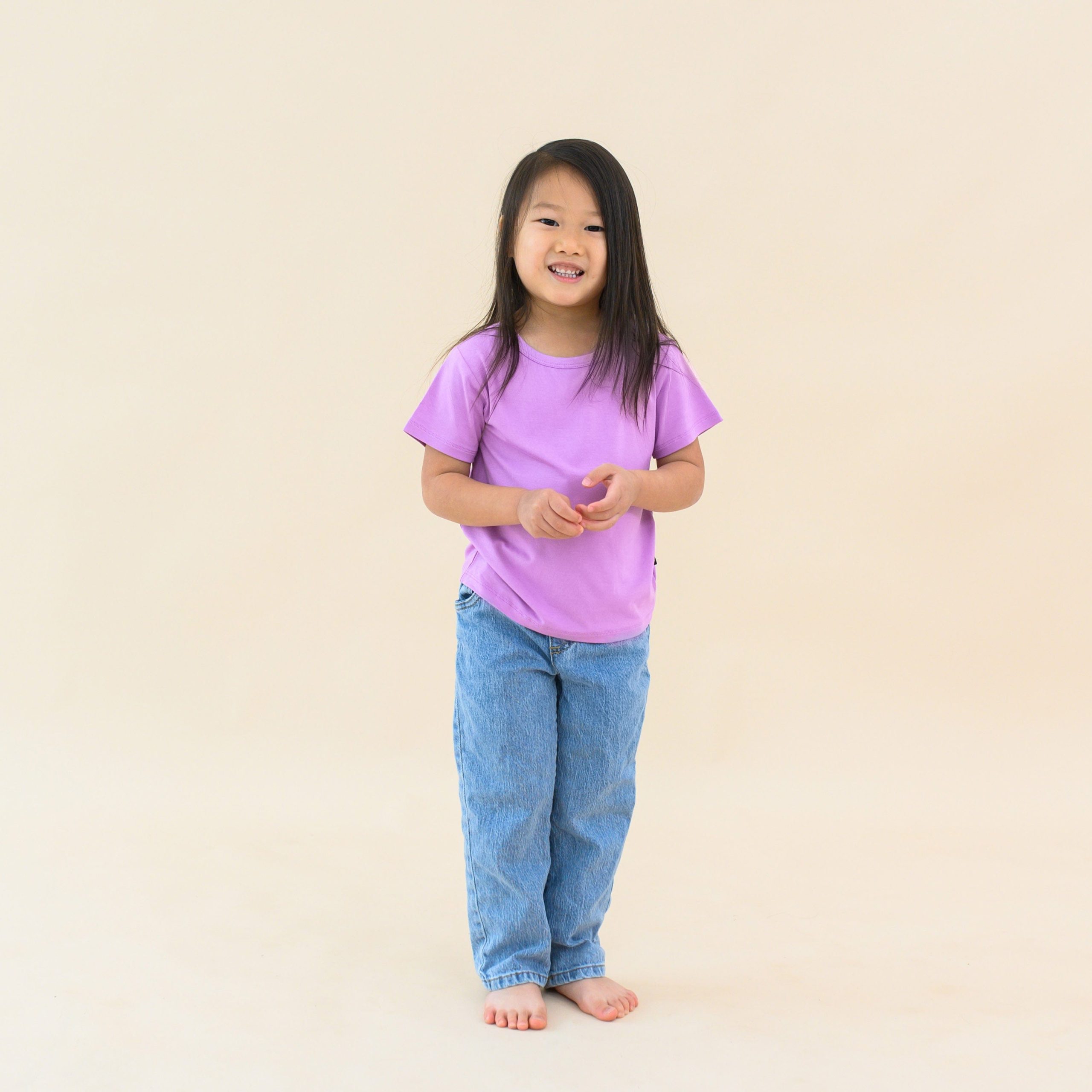 Toddler Basic Tee in Poi - Image 3