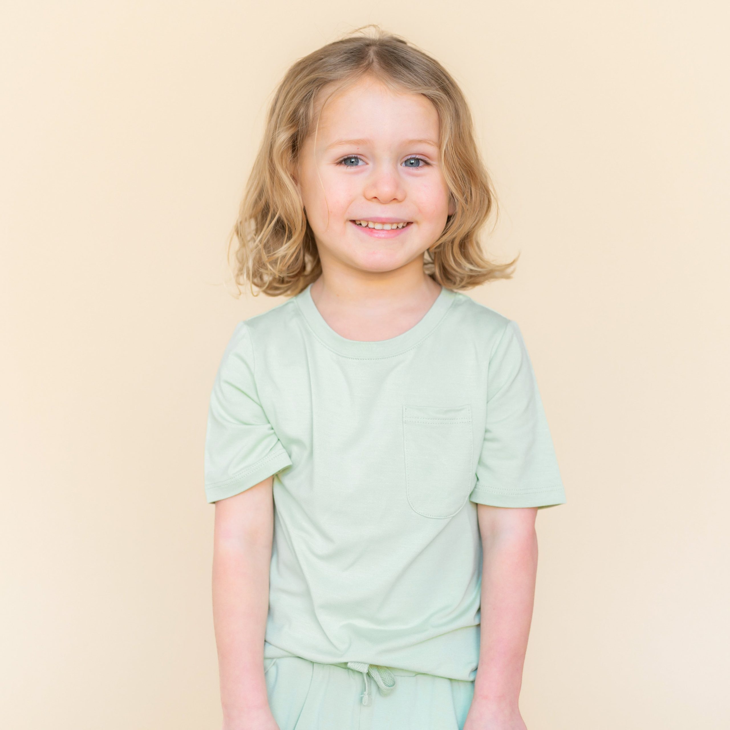 Toddler Crew Neck Tee in Basil - Image 3