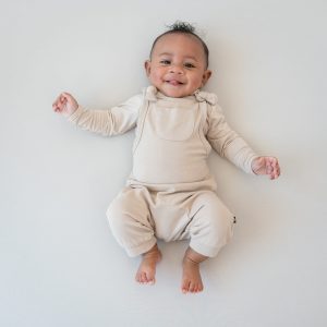Bamboo Jersey Overall in Bisque