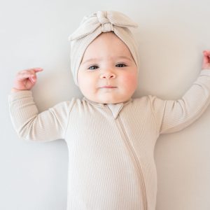 Ribbed Headwrap in Bisque