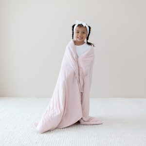 Youth Blanket in Blush 2.5