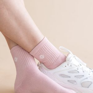 Adult Crew Socks in Blush