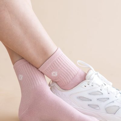 Adult Crew Socks in Blush