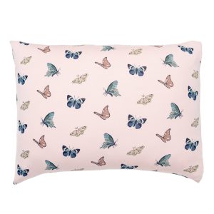 Standard Pillowcase in Blush Butterfly