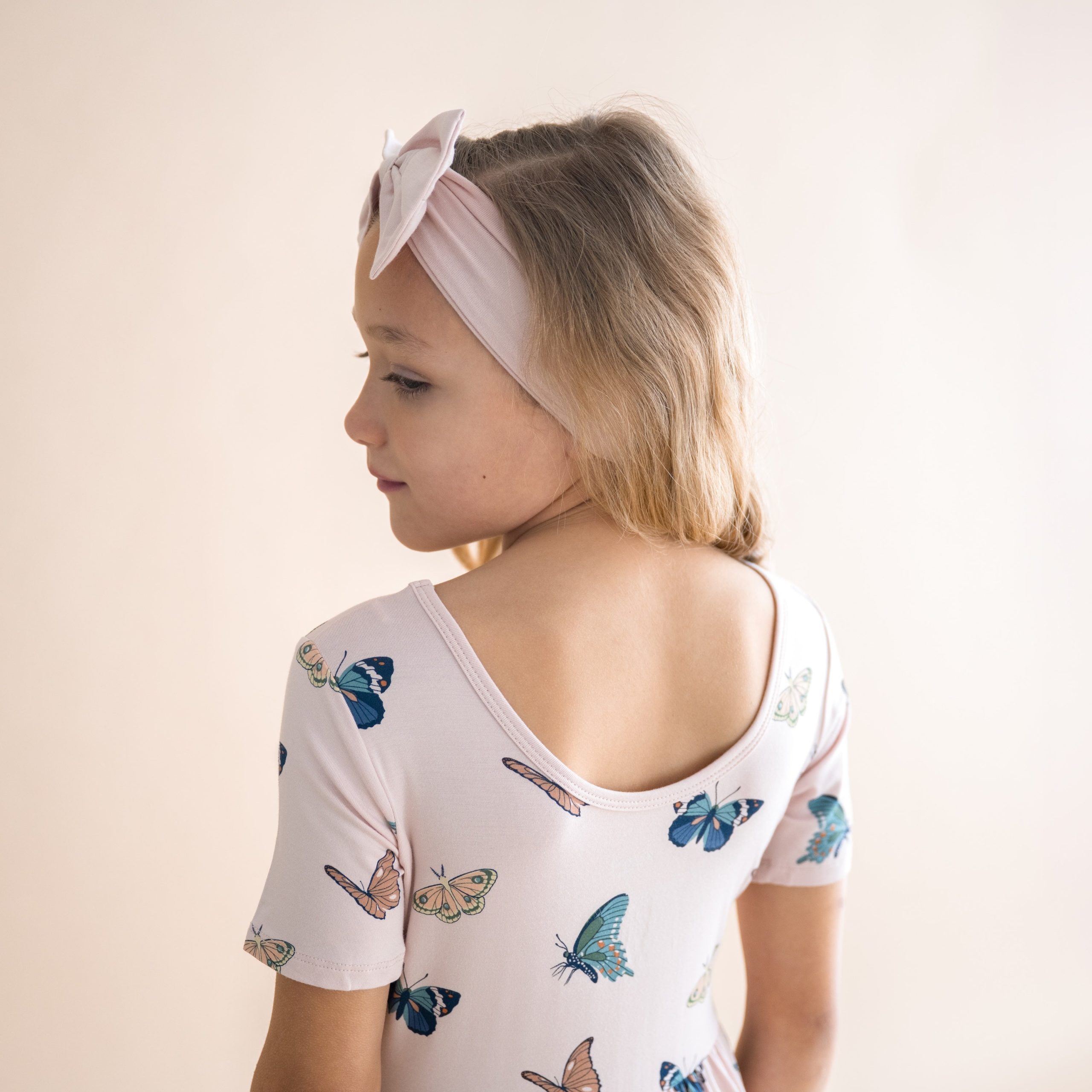 Twirl Dress in Blush Butterfly - Image 3