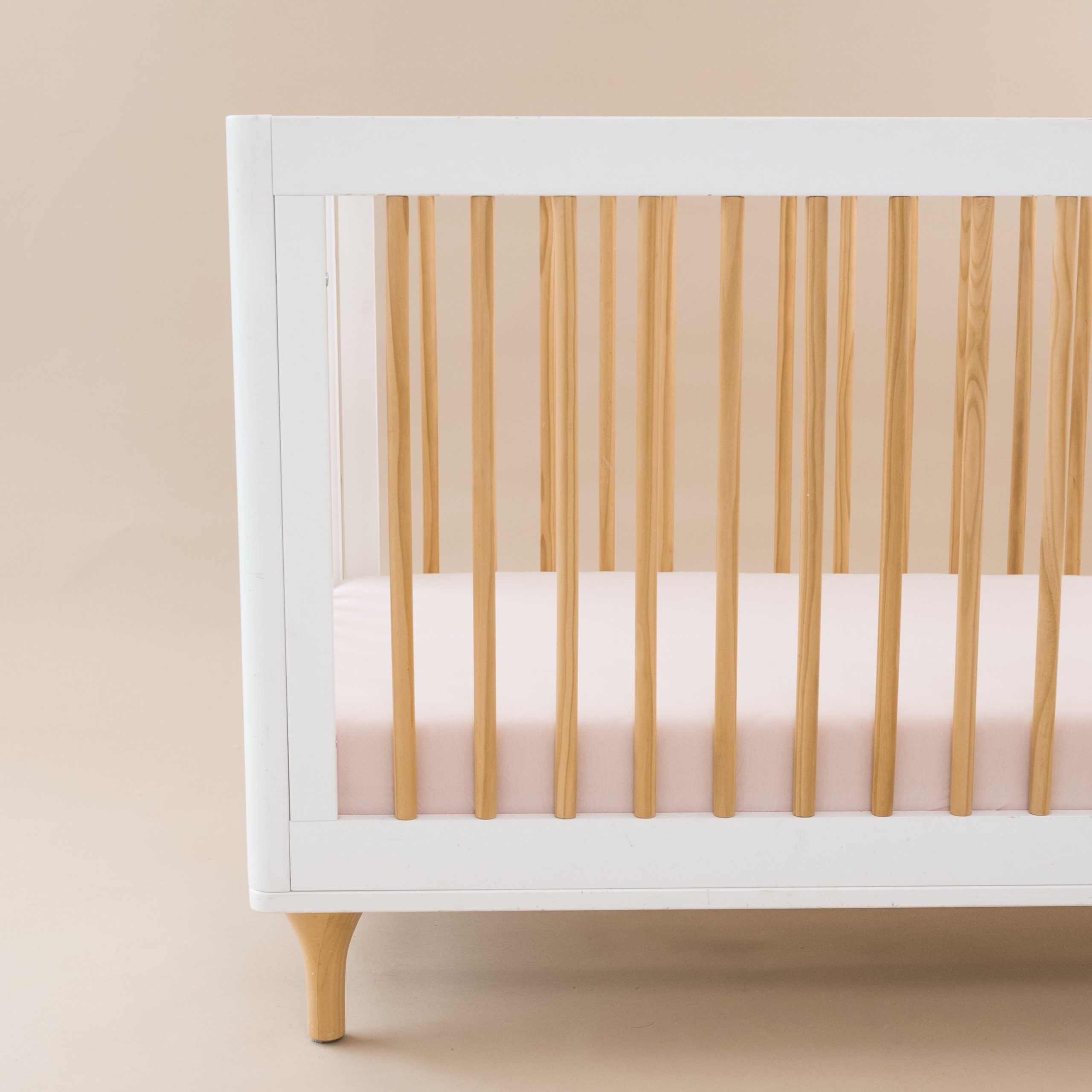 Crib Sheet in Blush - Image 2